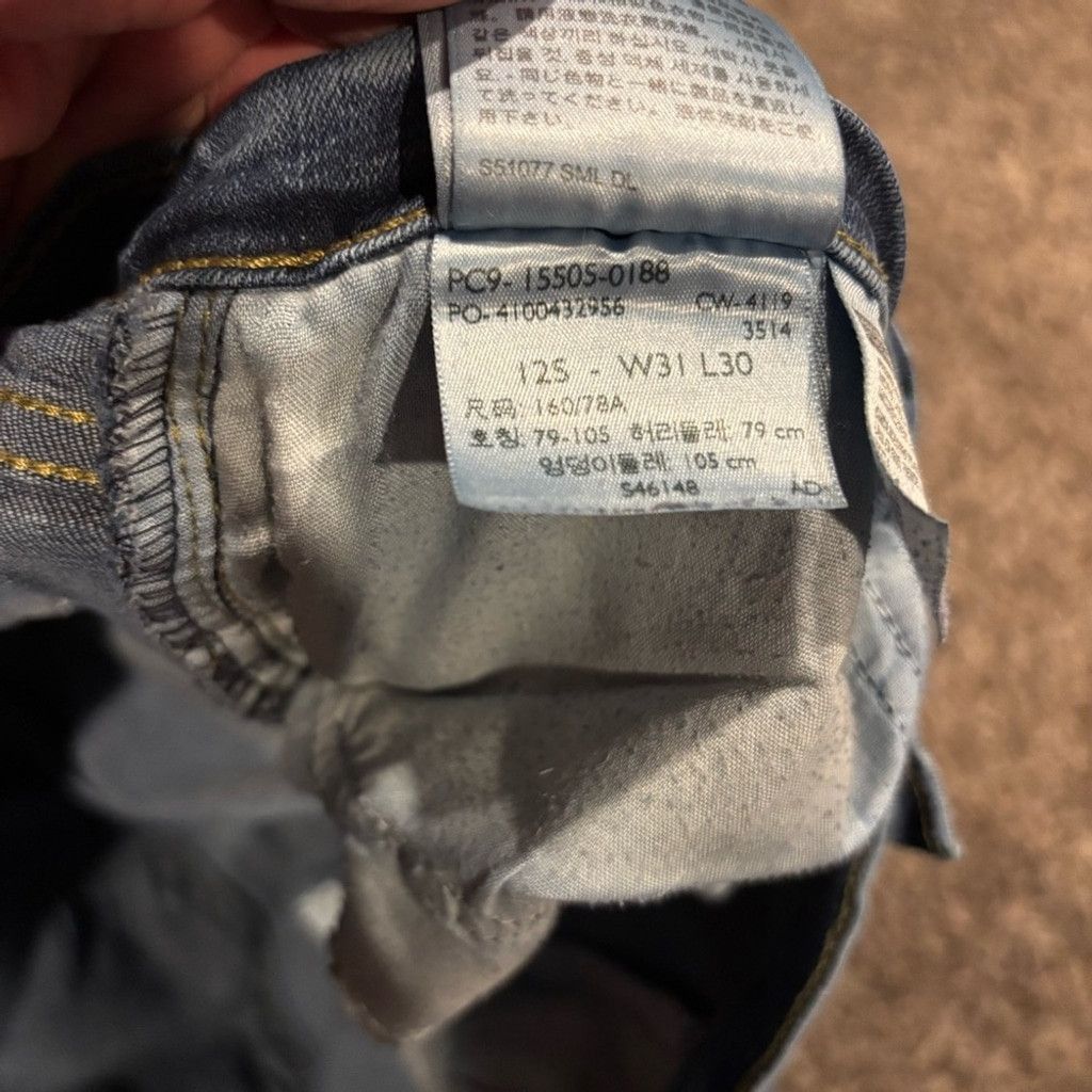 Levi's Women's Levi’s 505 Straight Jeans Size 31" - 4 Thumbnail