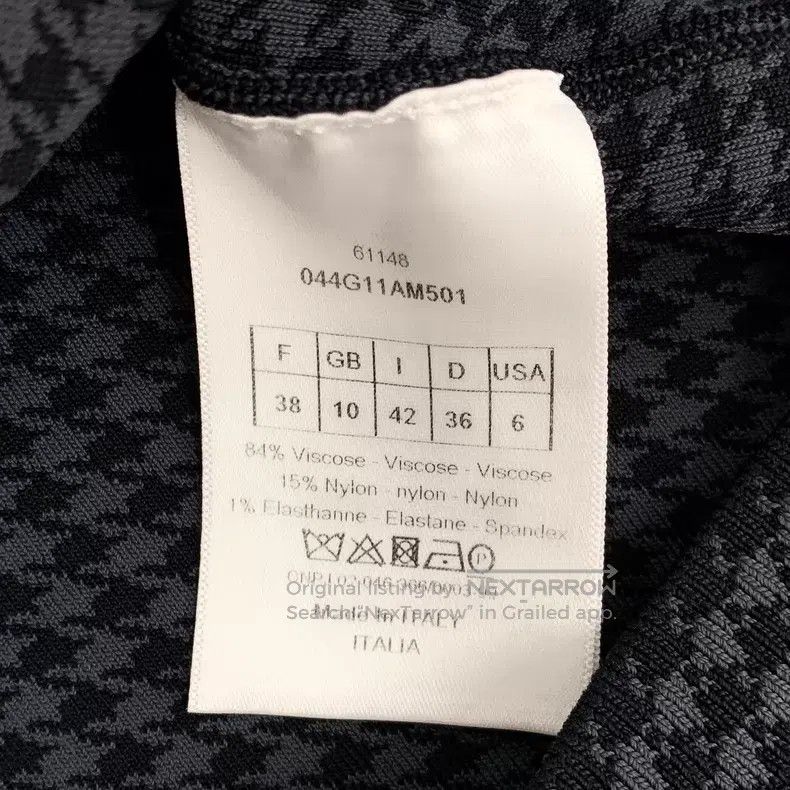 Dior Dior Colour-blocked check bee-embroidered round-neck knitt Size XS / US 0-2 / IT 36-38 - 7 Thumbnail