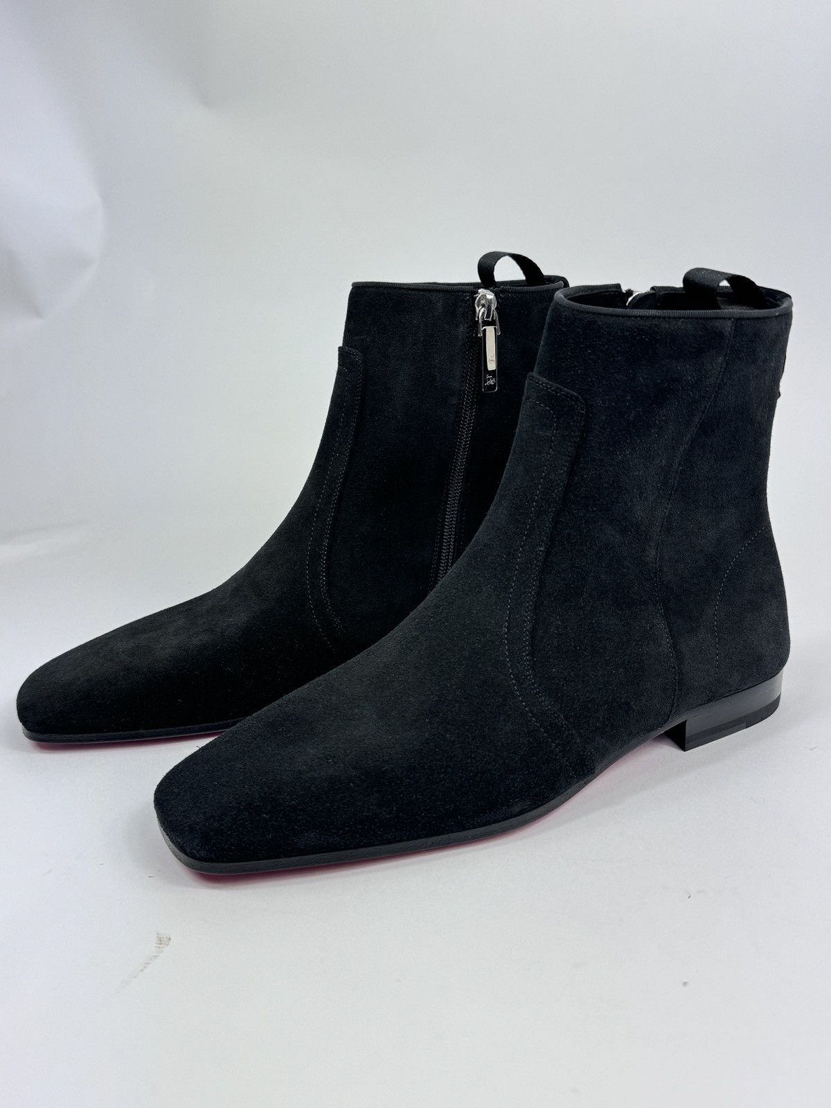 Christian Louboutin SUEDE ZIP UP ANKLE BOOTS Size US 10.5 / EU 43-44 - 3 Thumbnail