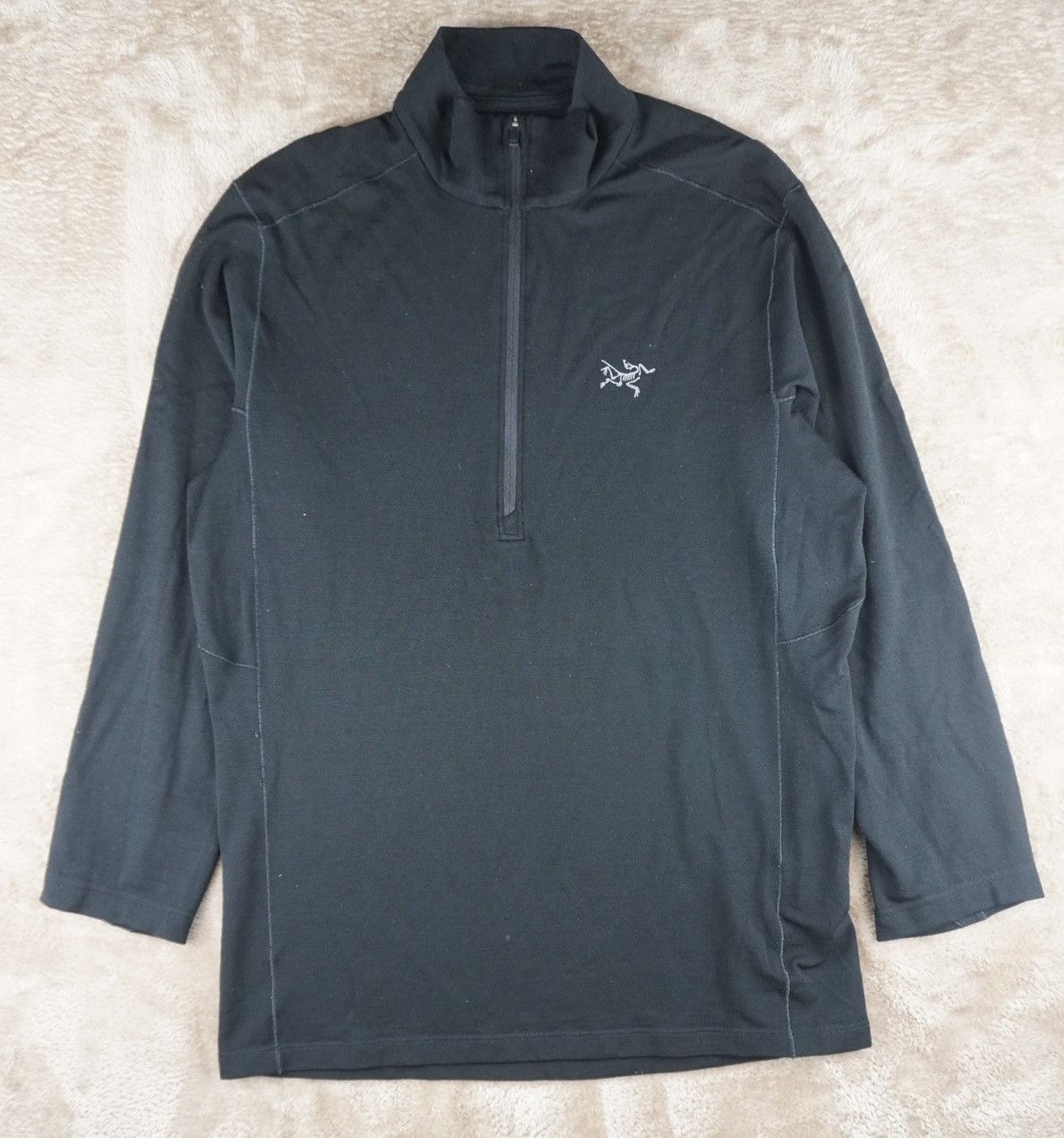 Arc'teryx Arc'teryx Rho Merino Wool Zip Neck Mens Small Black Base Size US S / EU 44-46 / 1 - 3 Thumbnail