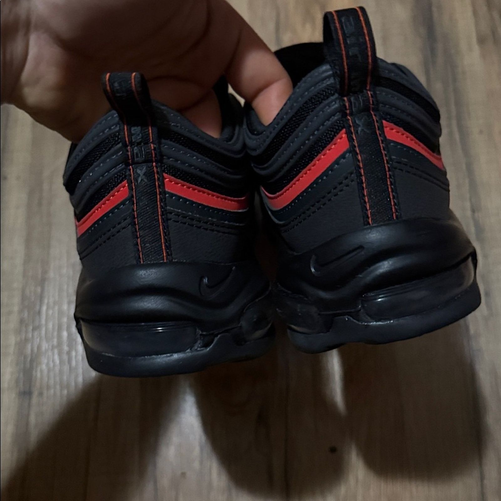 Nike Nike Air Max 97 Black Anthracite Picante Red Size US 11 / EU 44 - 6 Thumbnail