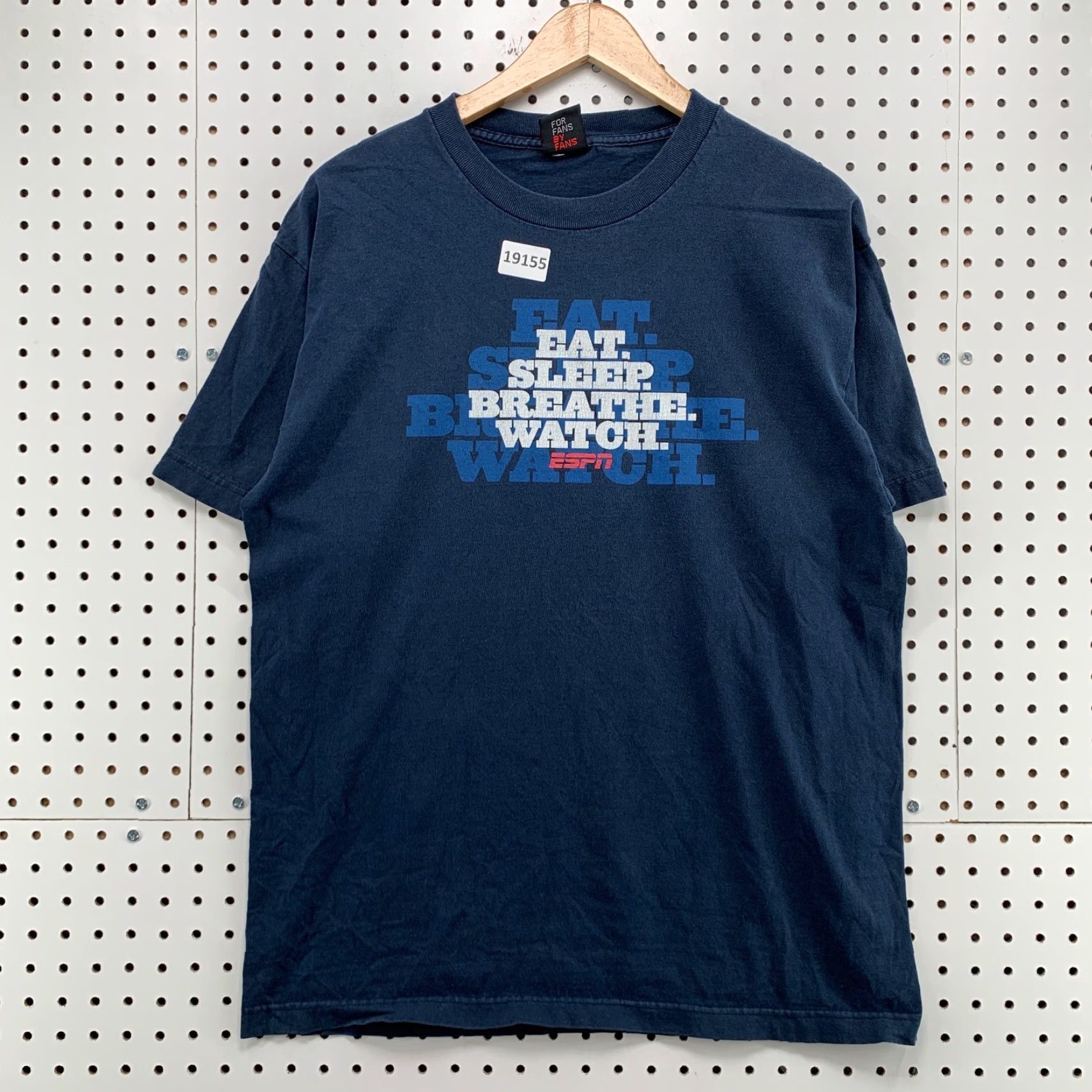 Vintage Vintage ESPN Shirt Navy Blue Eat Sleep Breathe Watch Adult Large 21.5x28 Sports Size US L / EU 52-54 / 3 - 5 Thumbnail