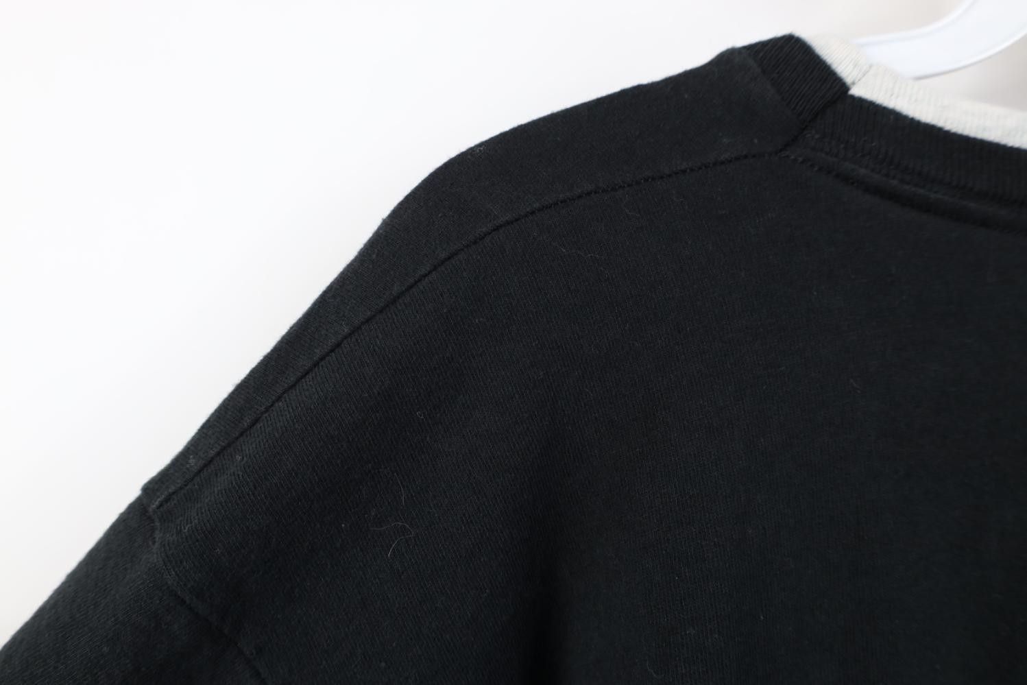 Vintage Vintage 90s Streetwear Layered Cotton T-Shirt Black USA Size US L / EU 52-54 / 3 - 11 Thumbnail