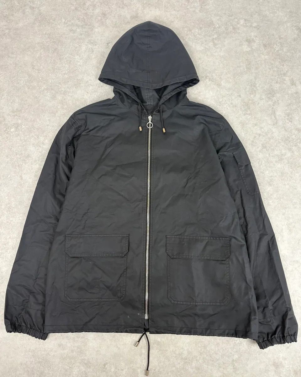 Vintage A.P.C. Minimalist Black Windbreaker Jacket Size US M / EU 48-50 / 2 - 1 Thumbnail