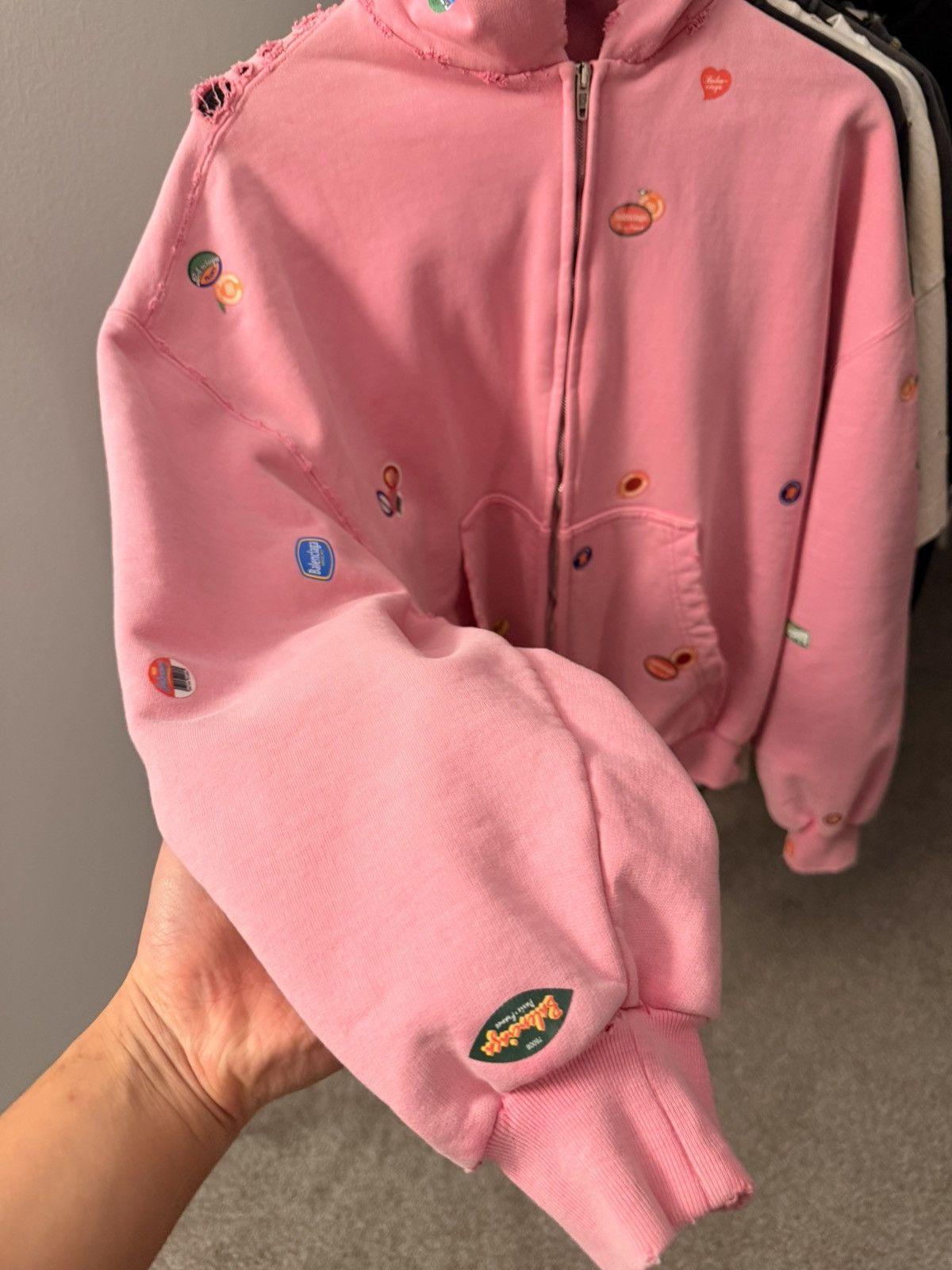 Balenciaga Balenciaga Fruit Dirty Pink Zipup Size US M / EU 48-50 / 2 - 2 Thumbnail