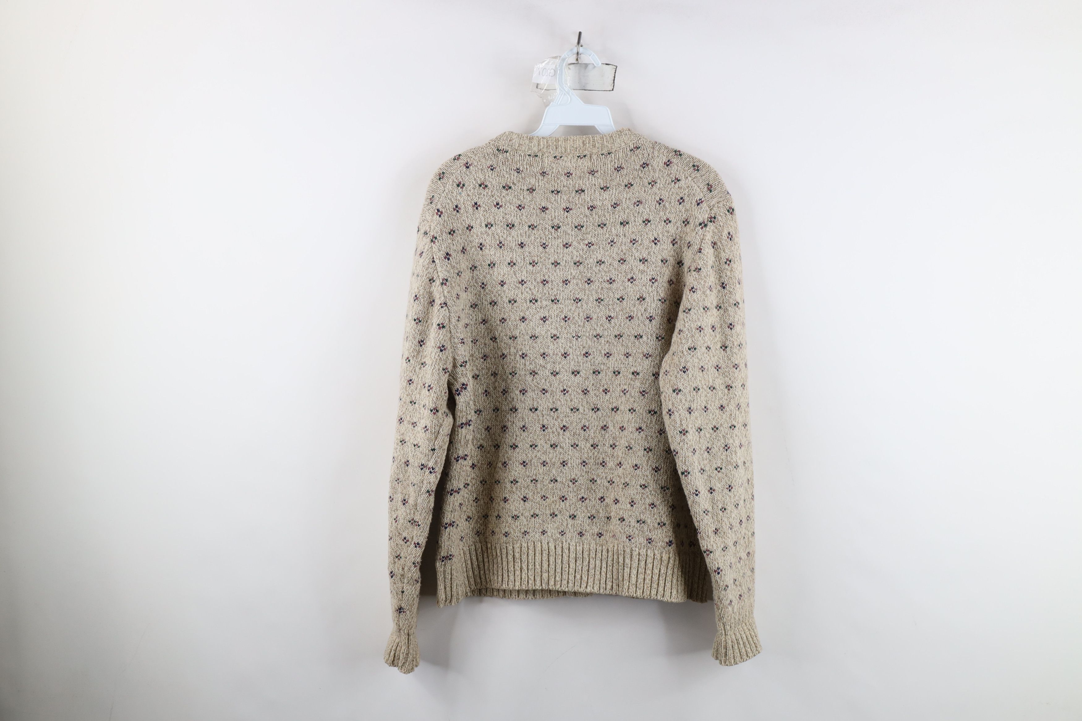 Eddie Bauer Vintage 90s Eddie Bauer Knit Geometric Cardigan Sweater Size M / US 6-8 / IT 42-44 - 9 Thumbnail