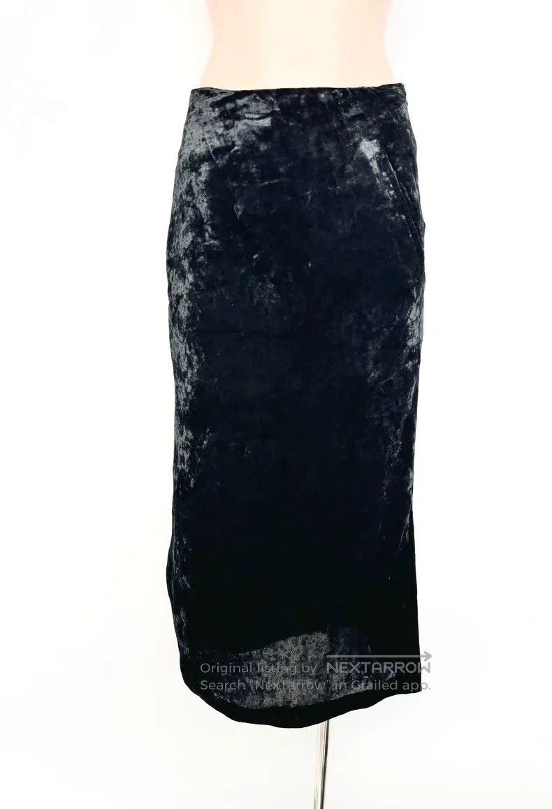 Yohji Yamamoto Yohji Yamamoto size ss Black Velvet Skirt Size 24" / US 00 / IT 34 - 1 Thumbnail