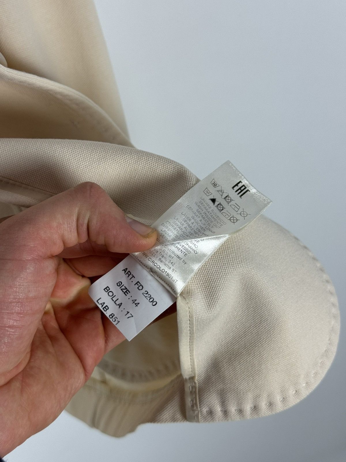 Circolo 1901 Circolo 1901 Cotton Lightweight Beige Women’s Blazer Jacket Size M / US 6-8 / IT 42-44 - 15 Thumbnail