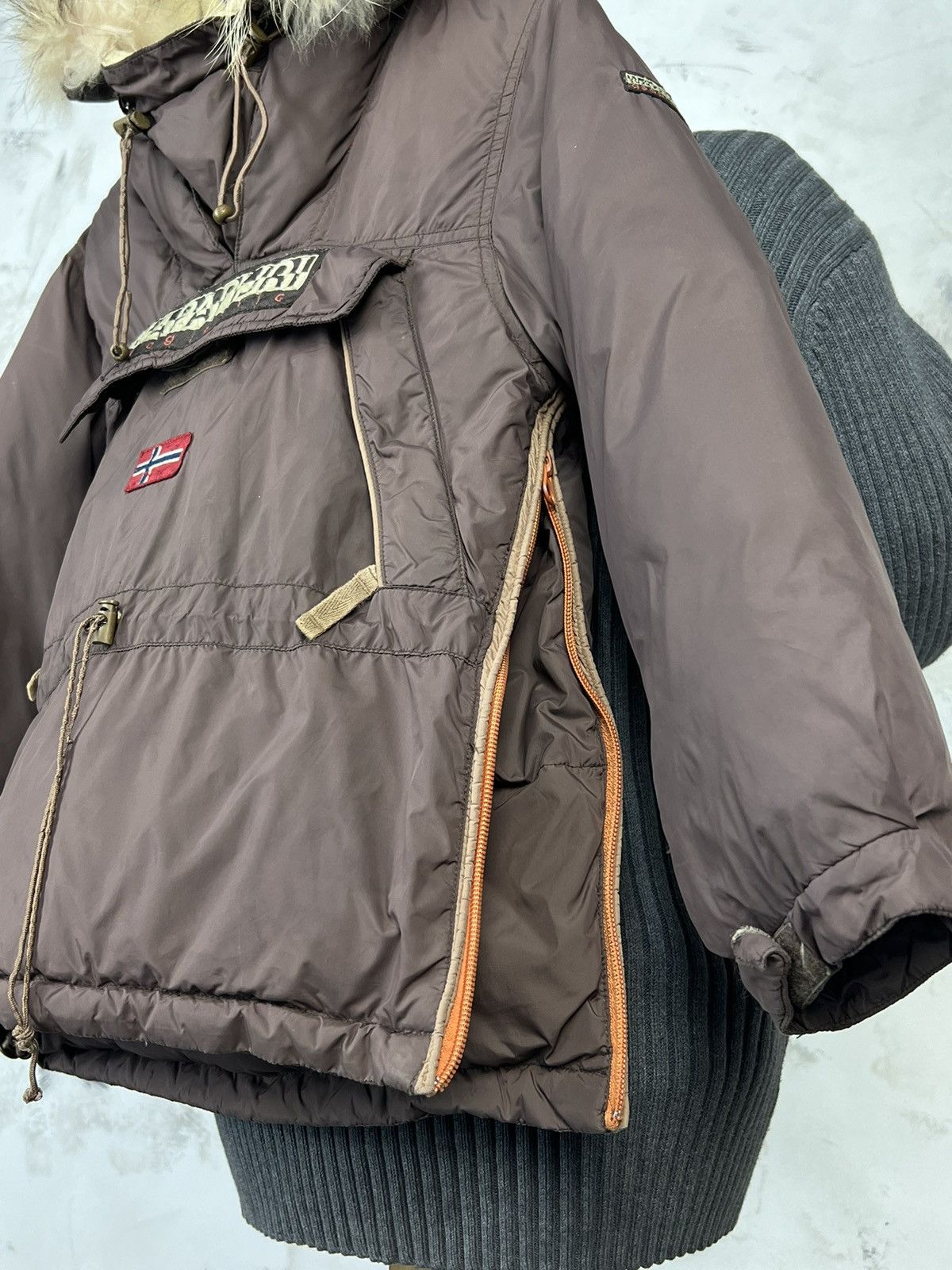 Napapijri Napapijri Kids Anorak Jacket Faux Fur Hood Size 6 Size US XXS / EU 40 - 5 Thumbnail