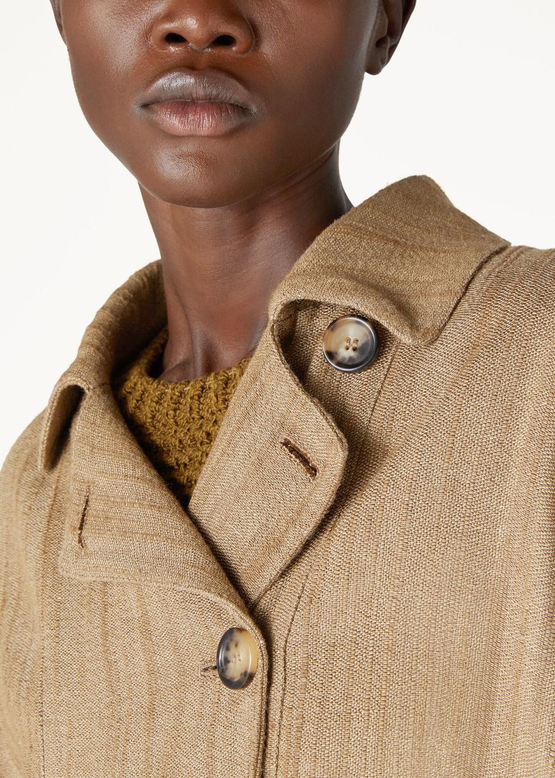 Loro Piana o1srvl11e0425 FAN6633 Jimmy Silk Jacket in Beige Size S / US 4 / IT 40 - 7 Thumbnail