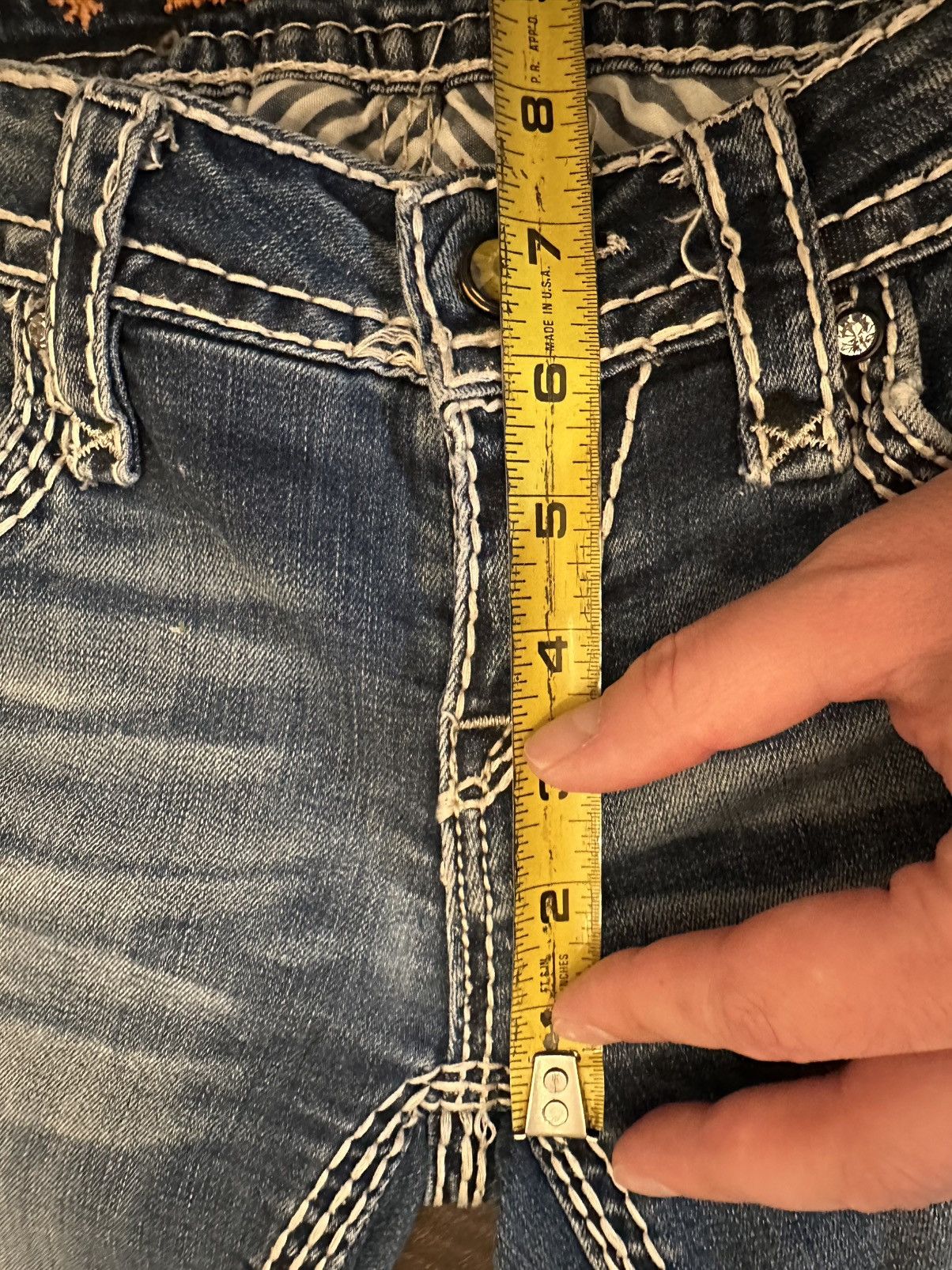 Rock Revival Rock Revival Women’s Kai Straight Leg Jeans-Size 26x32 Size 26" / US 2 / IT 38 - 4 Thumbnail