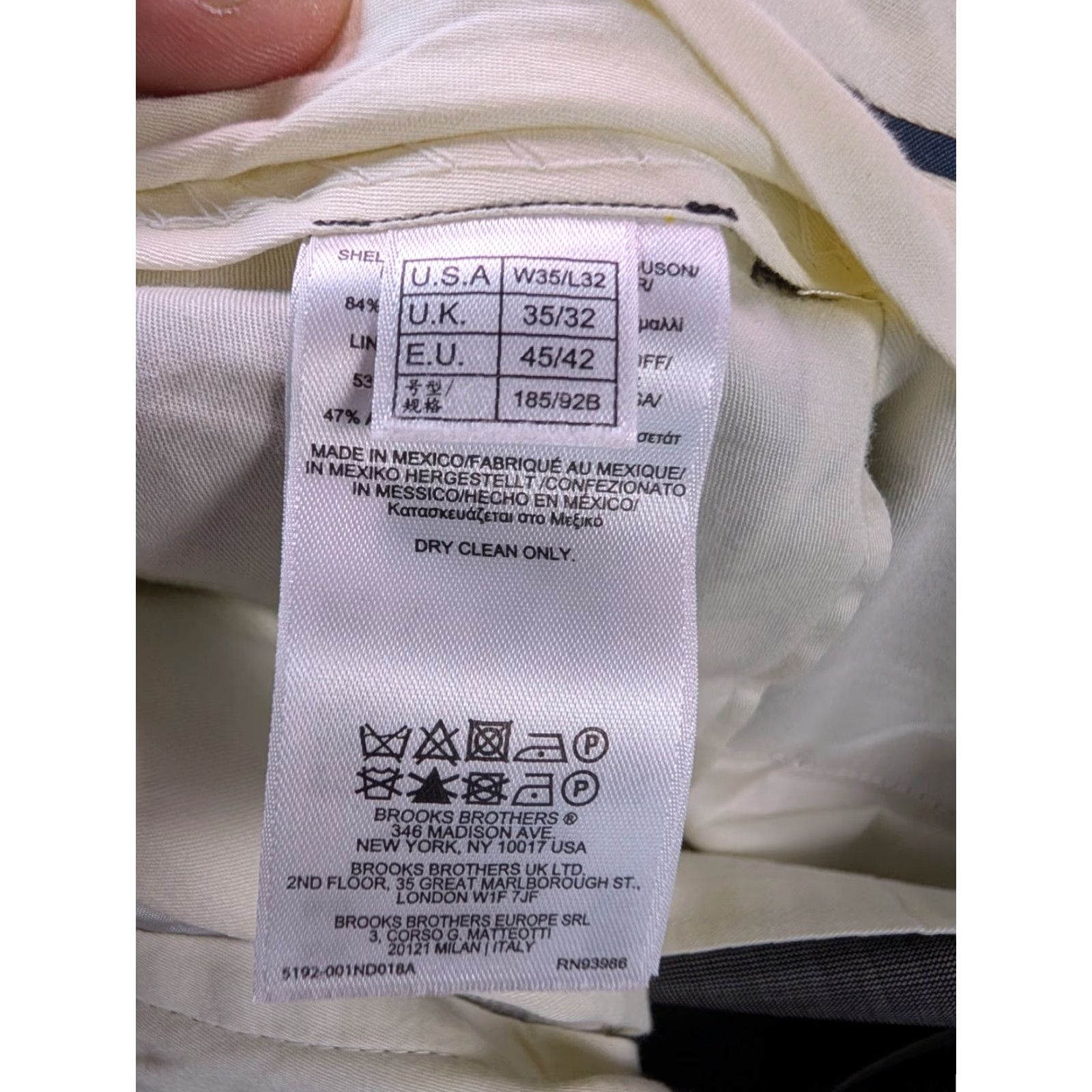 Brooks Brothers Brooks Brothers Fitzgerald Pants 34x29 Gray Wool Barberis Canonico Italy READ! Pants Mens 34 Gray Wool Herringbone Ballet? Size US 34 / EU 50 - 7 Thumbnail