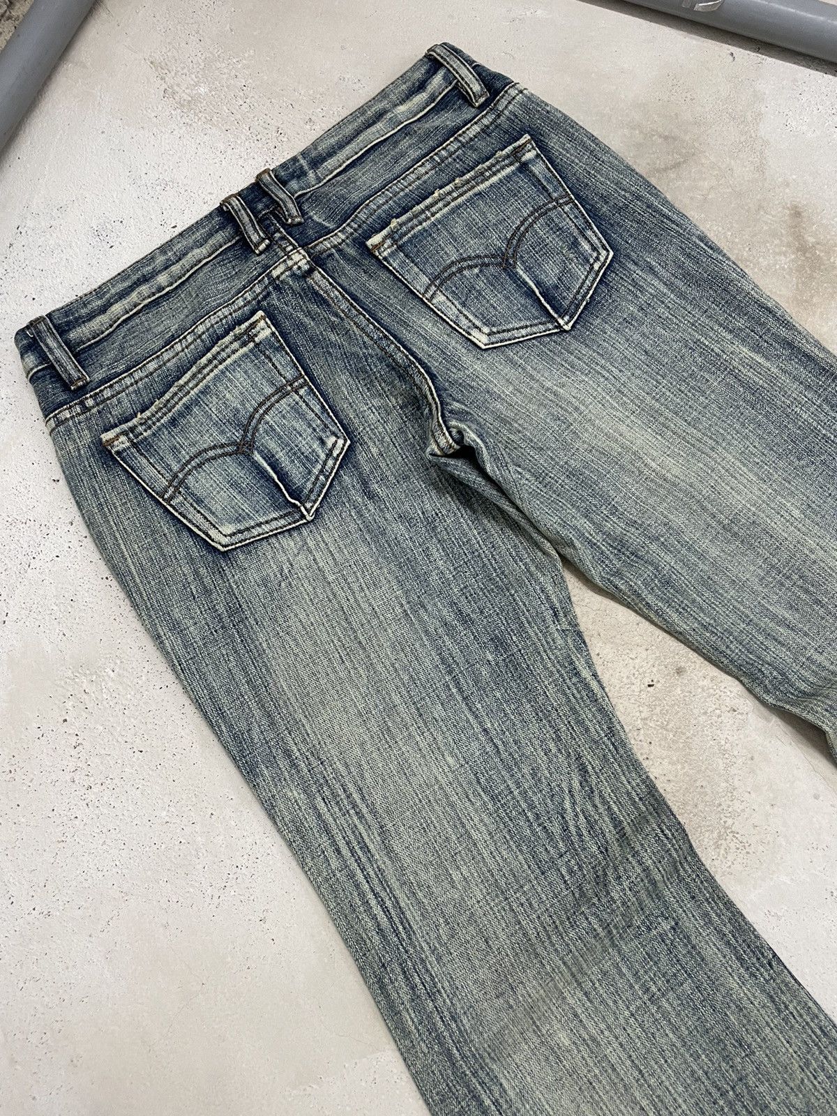 If Six Was Nine × Japanese Brand Still Mud Light Wash High Rise Flare Distressed Style Pants Size US 30 / EU 46 - 14 Thumbnail
