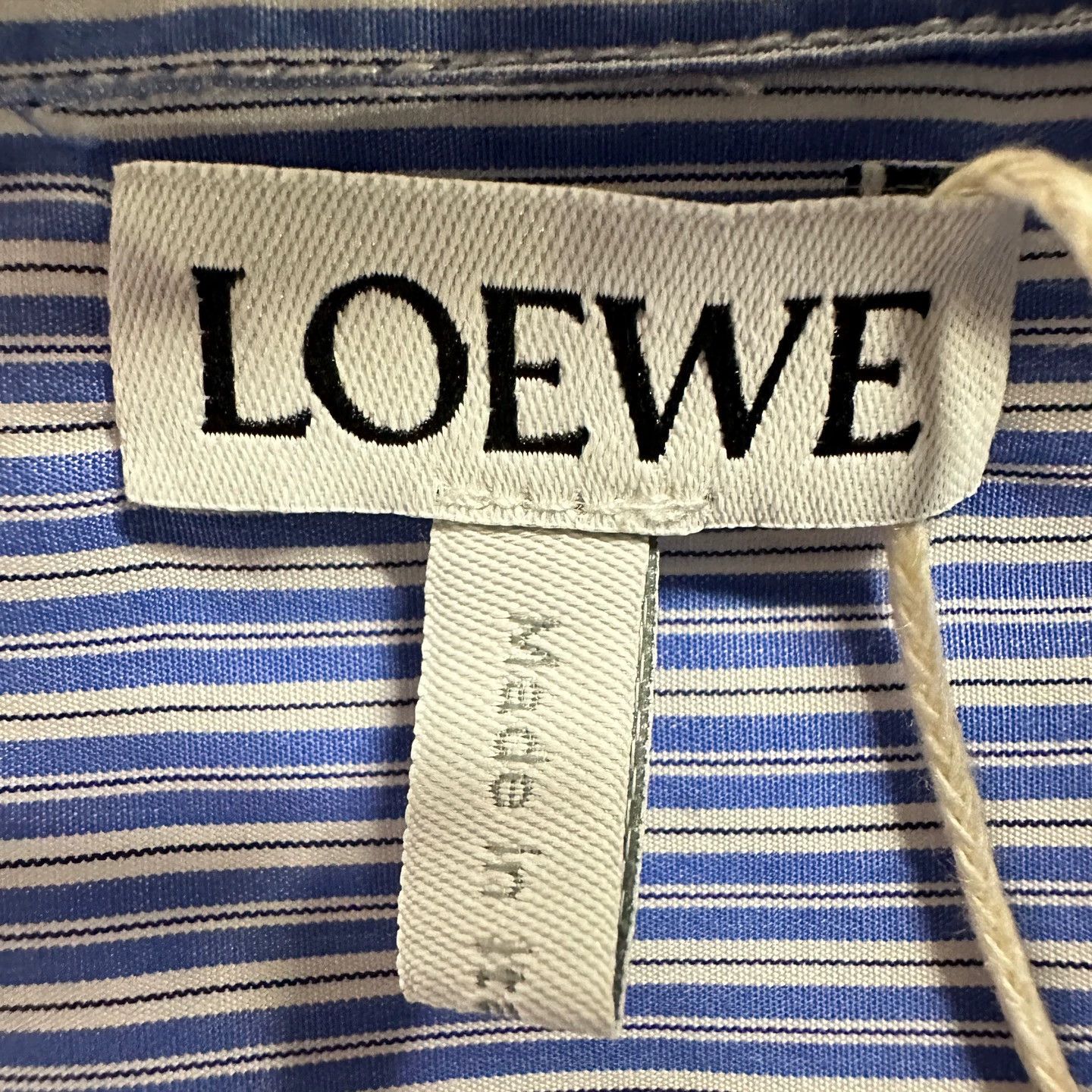 Loewe Loewe Vert Stripe Logo Short Sleeve Shirt 36 Cotton Size XS / US 0-2 / IT 36-38 - 3 Thumbnail