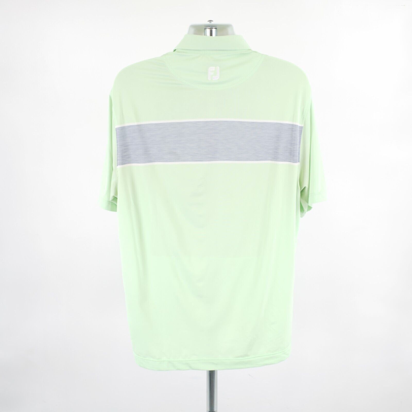 Footjoy FJ Large Footjoy Lime Green Gray Color Block Polo Shirt Shor Size US L / EU 52-54 / 3 - 7 Thumbnail
