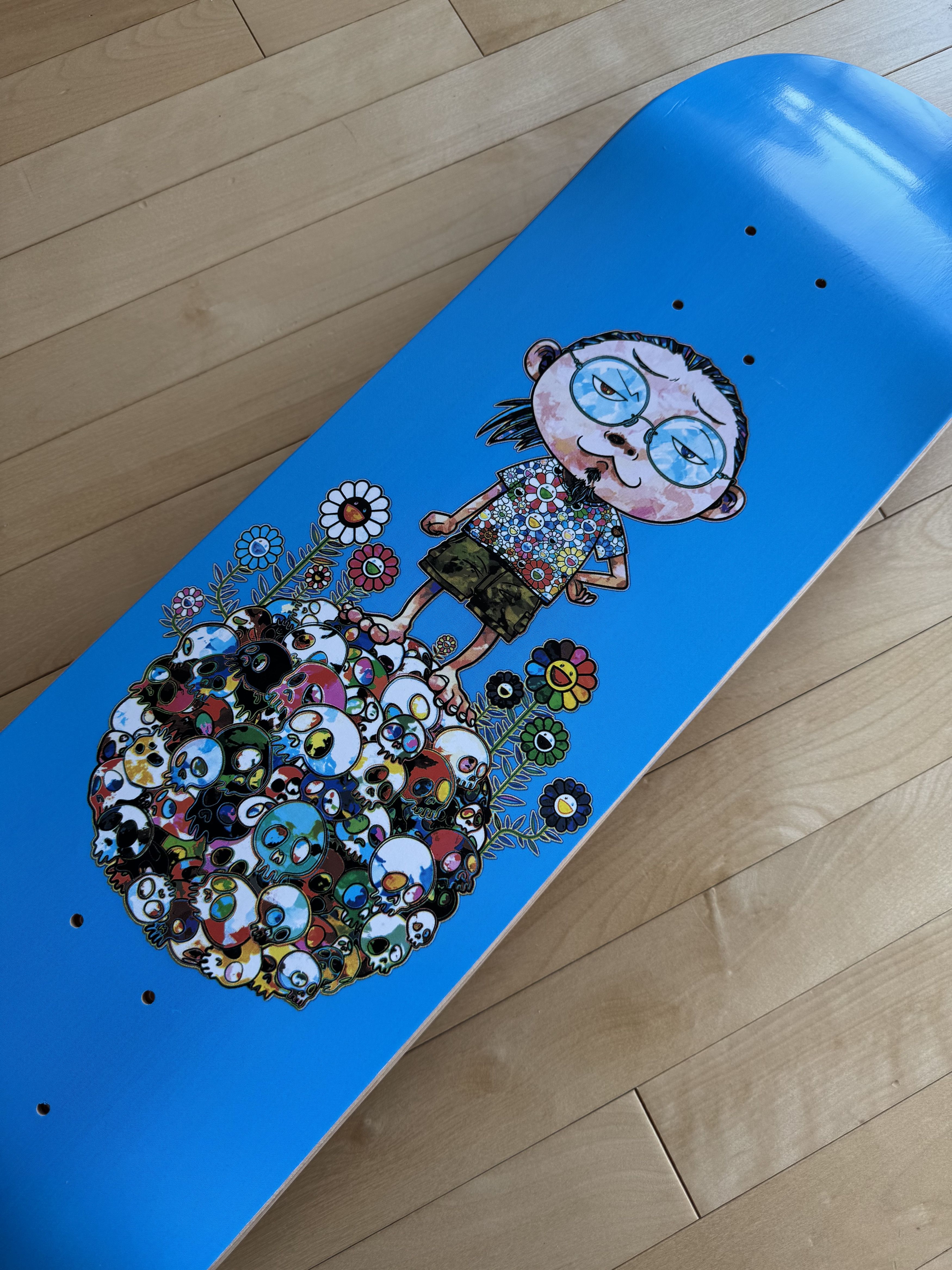 Takashi Murakami × Vans SIGNED Authentic Takashi Murakami Vans Blue Art Skateboard Size ONE SIZE - 4 Thumbnail