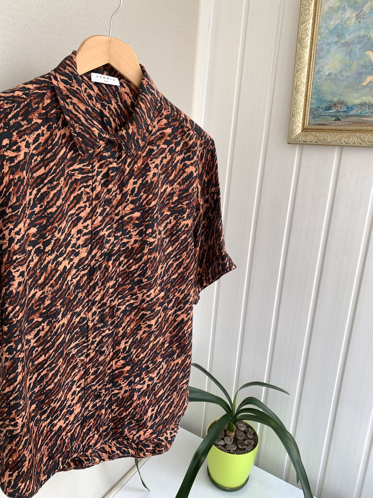 Sandro Sandro Paris Women’s Shirt Size 2 Size L / US 10 / IT 46 - 2 Thumbnail