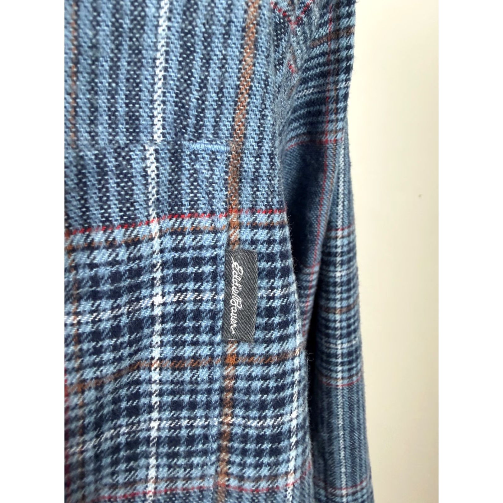 Eddie Bauer Eddie Bauer Flannel Shirt Men XXL Tight Fit Blue Plaid Cotton Button Up Outdoors Size US XXL / EU 58 / 5 - 6 Thumbnail
