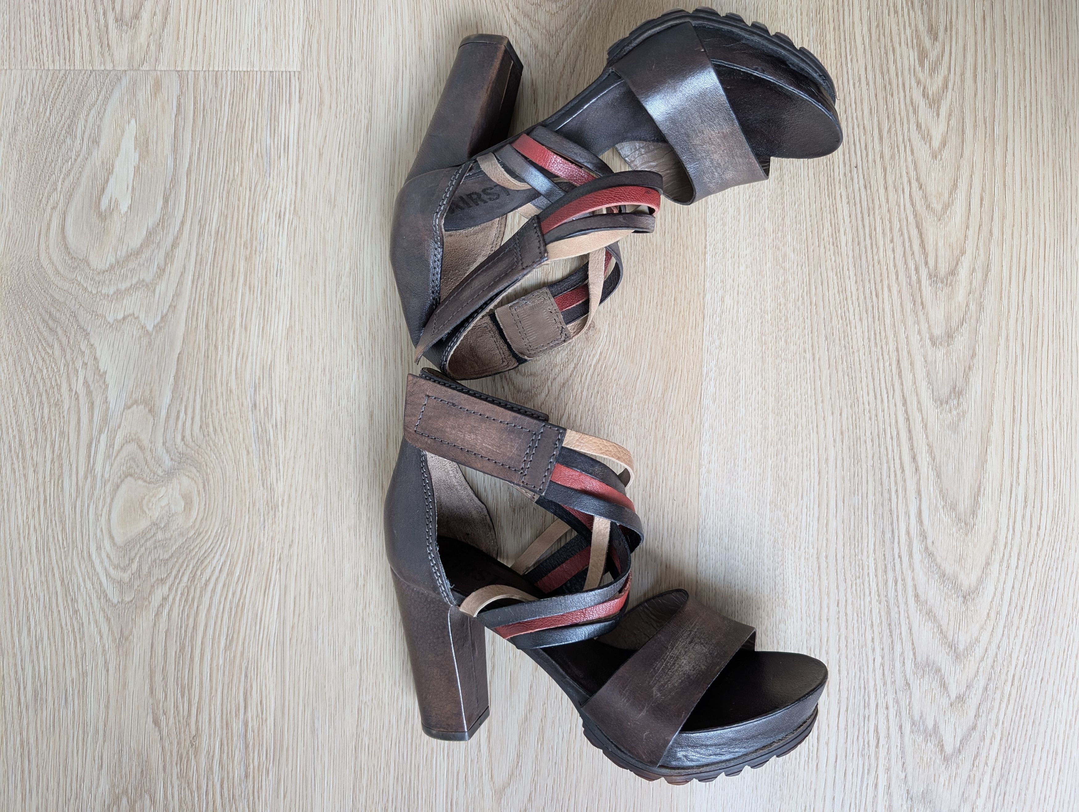 A.S.98 A.S. 98 Italian Womens Strappy Leather Heeled Sandals Size US 6 / IT 36 - 1 Thumbnail