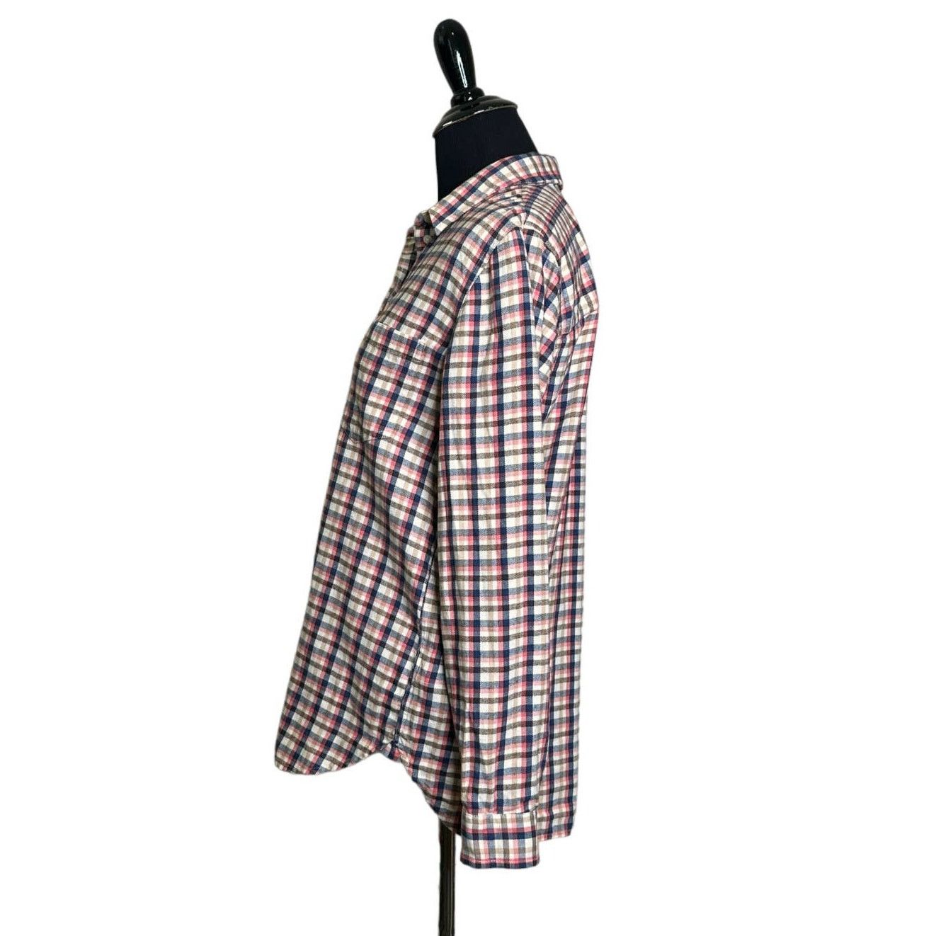 Madewell Madewell plaid long sleeves boyfriend shirt size Small Size S / US 4 / IT 40 - 8 Thumbnail