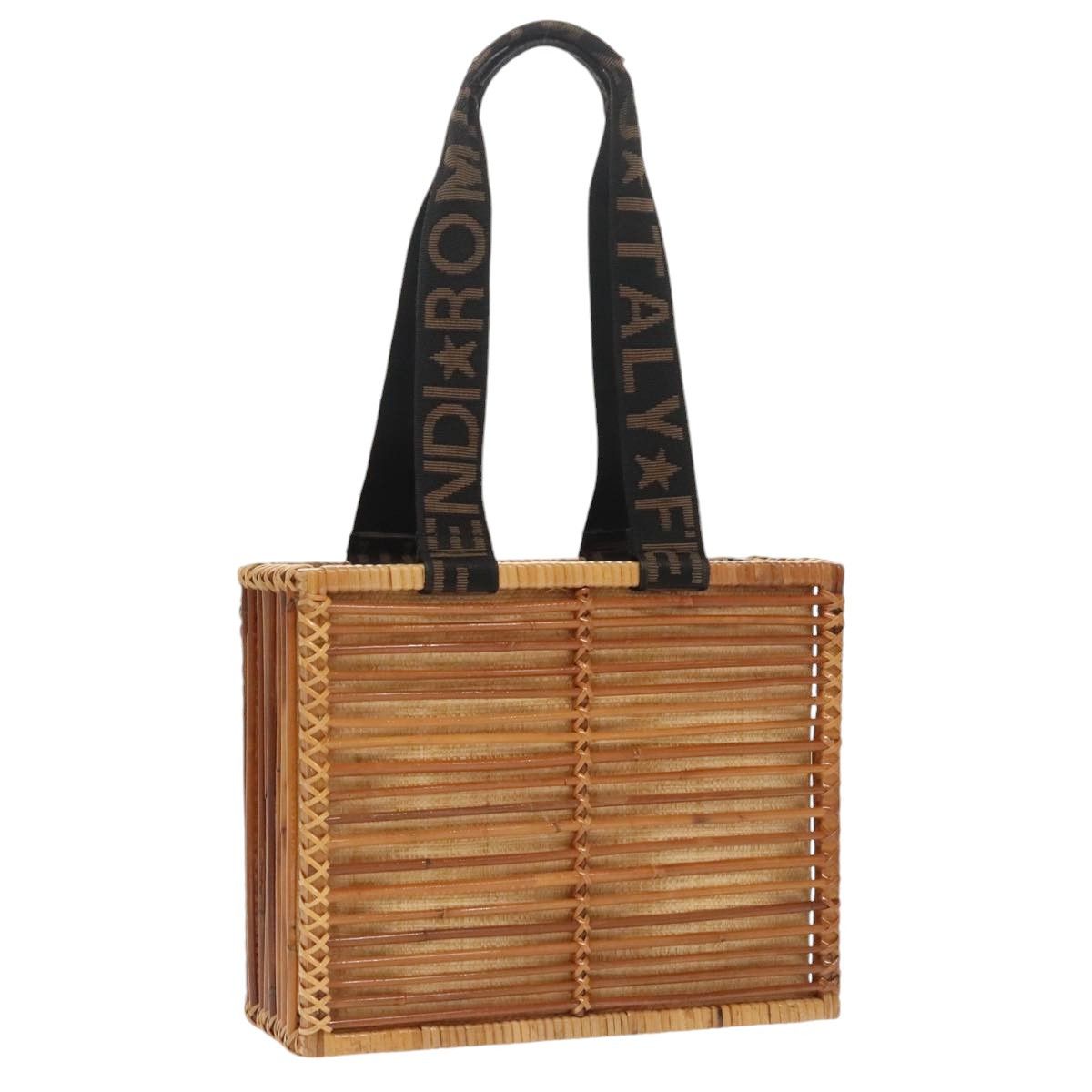 Fendi Basket Beige Canvas Handbag (Pre-Owned) Size ONE SIZE - 1 Thumbnail