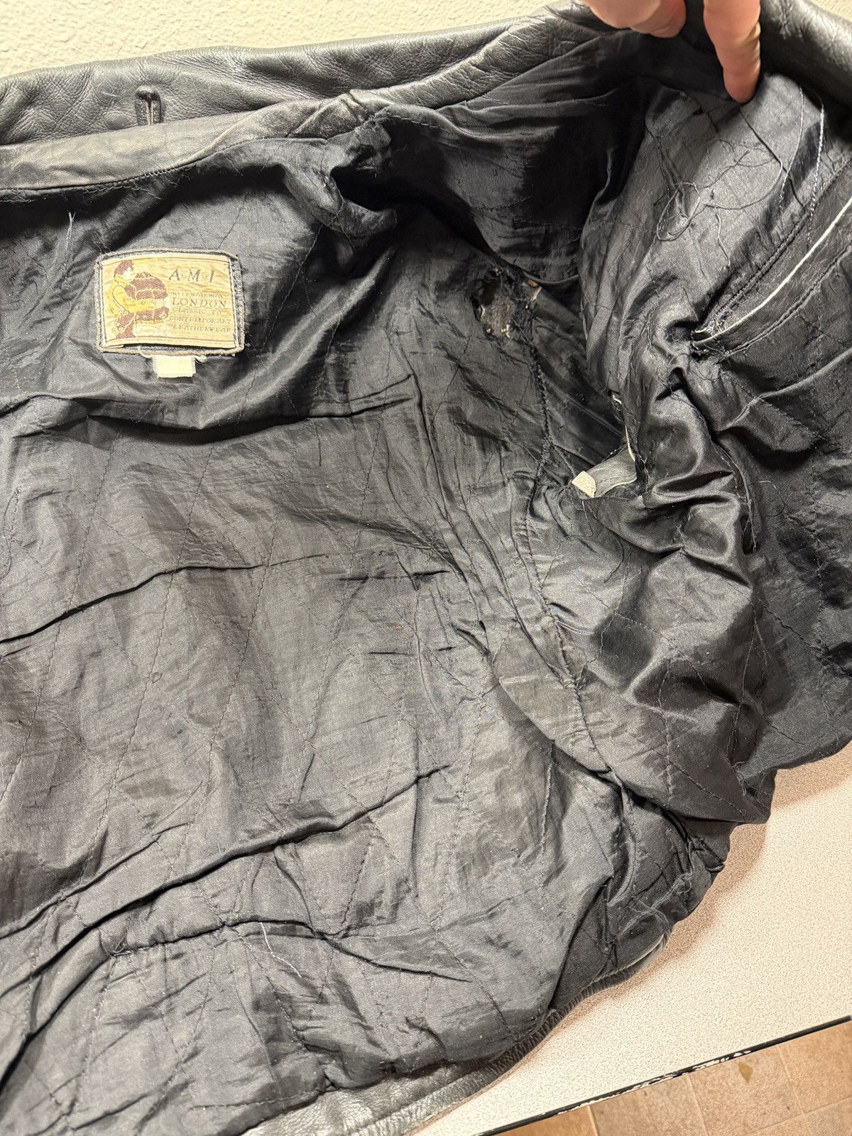 Other Skinny Puppy/ AMI London Vintage Leather jacket Size US XL / EU 56 / 4 - 8 Thumbnail
