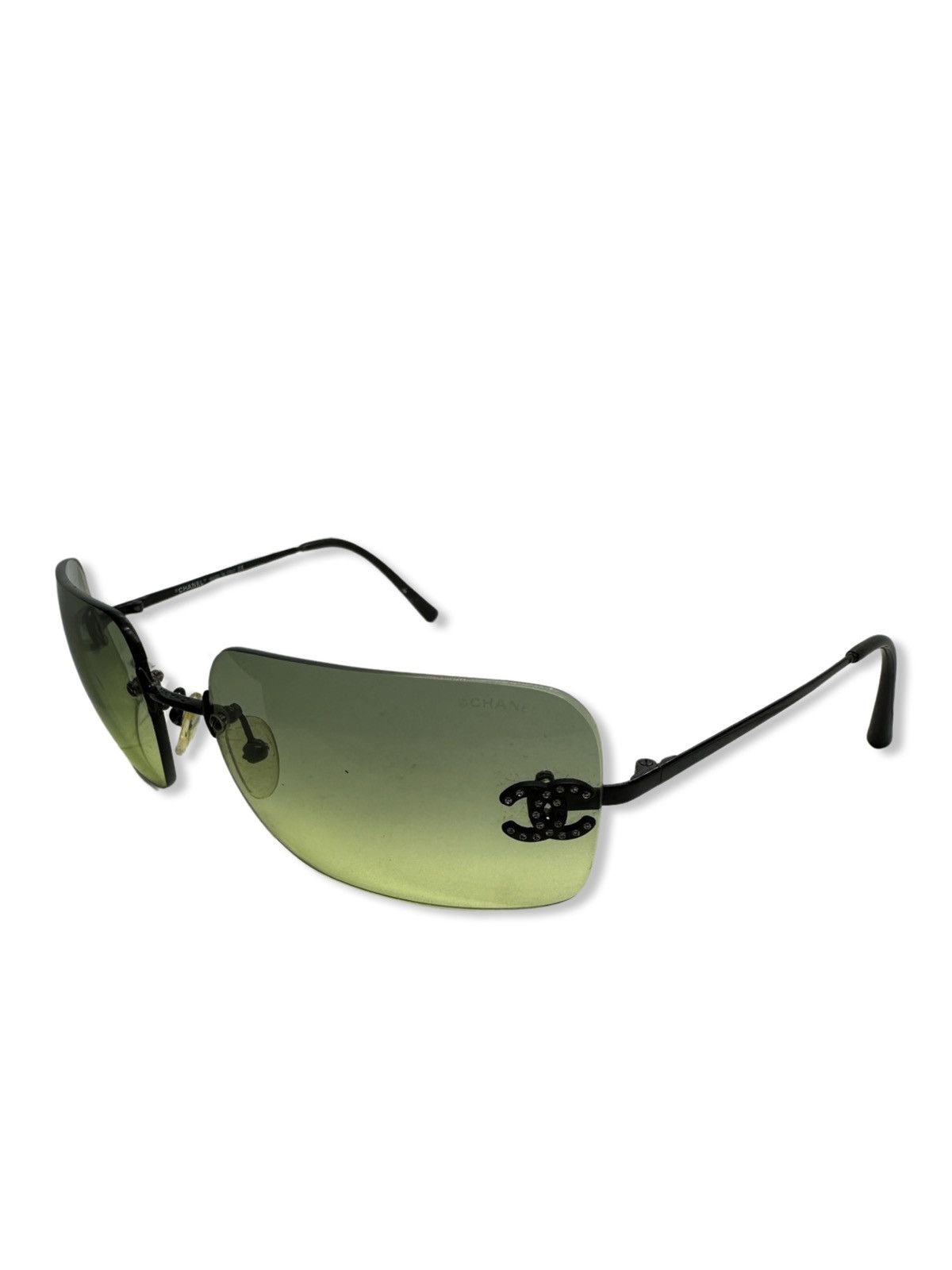 image of Chanel Vintage Sunglasses in Green, Women's