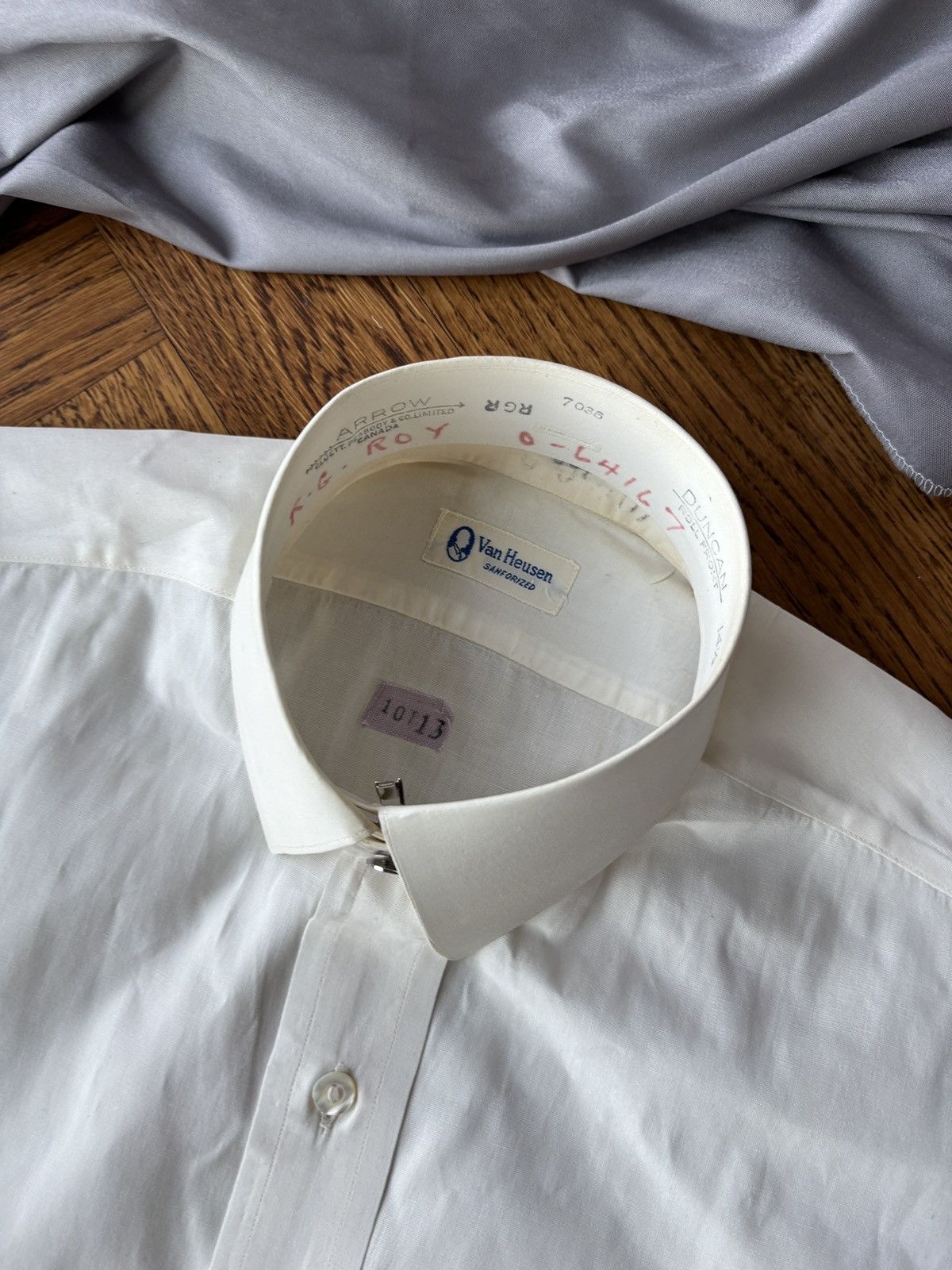 Van Heusen × Vintage 1940s Detachable Collar Shirt Vintage Van Heusen WW2 1930s Size US M / EU 48-50 / 2 - 9 Thumbnail