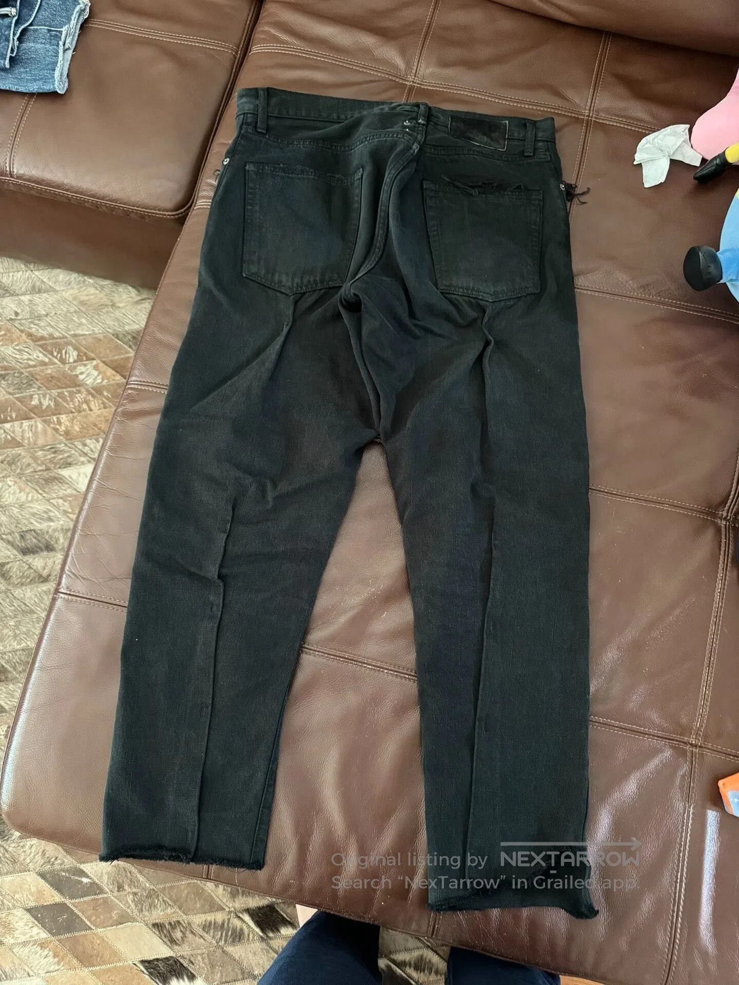 Visvim visvim journeyman black crash denim pants. Size US 32 / EU 48 - 2 Thumbnail