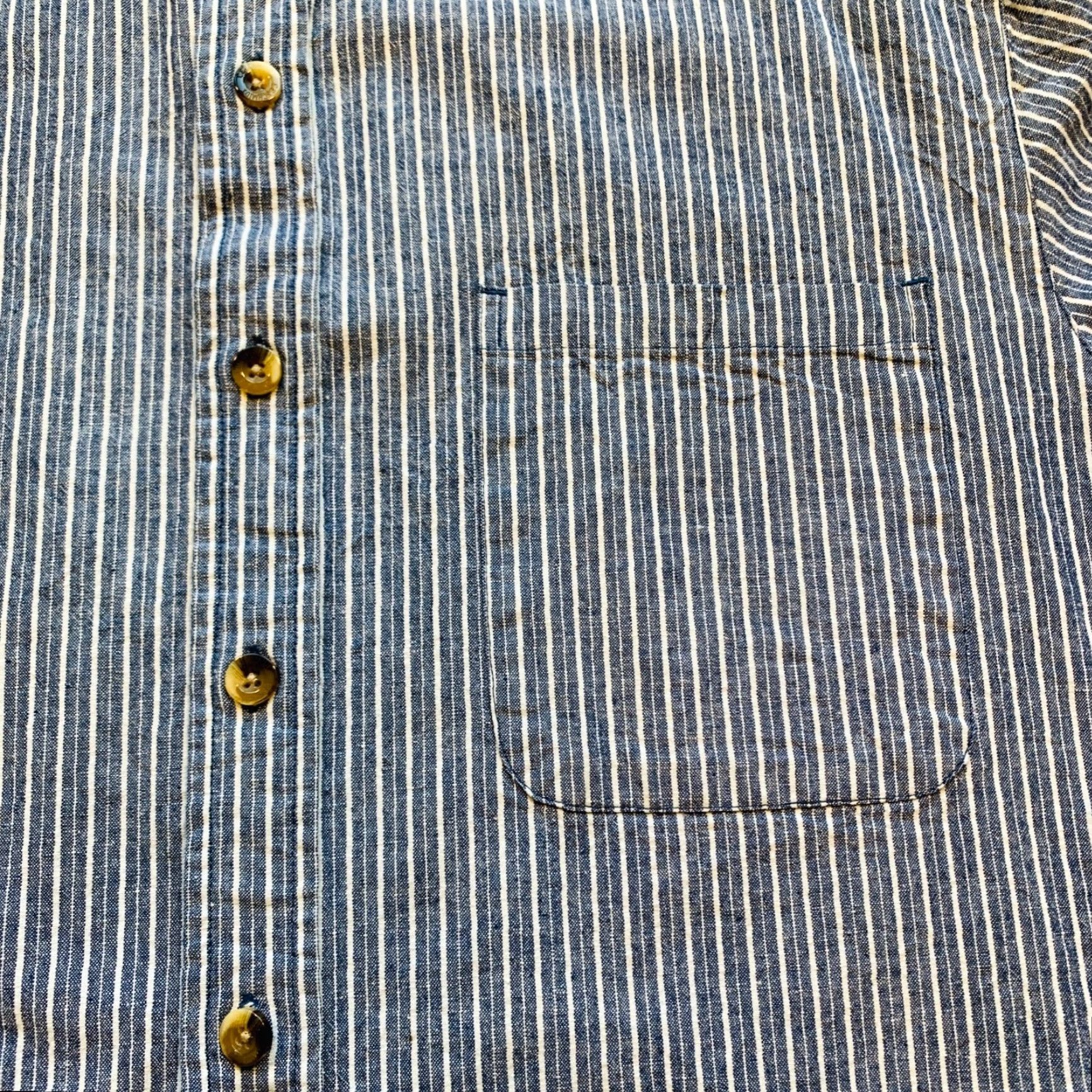 Denime CE Schmidt Workwear Denim Shirt Jacket Button Down Striped Cowboy Western L NWOT Mens Shirt Size US L / EU 52-54 / 3 - 6 Thumbnail