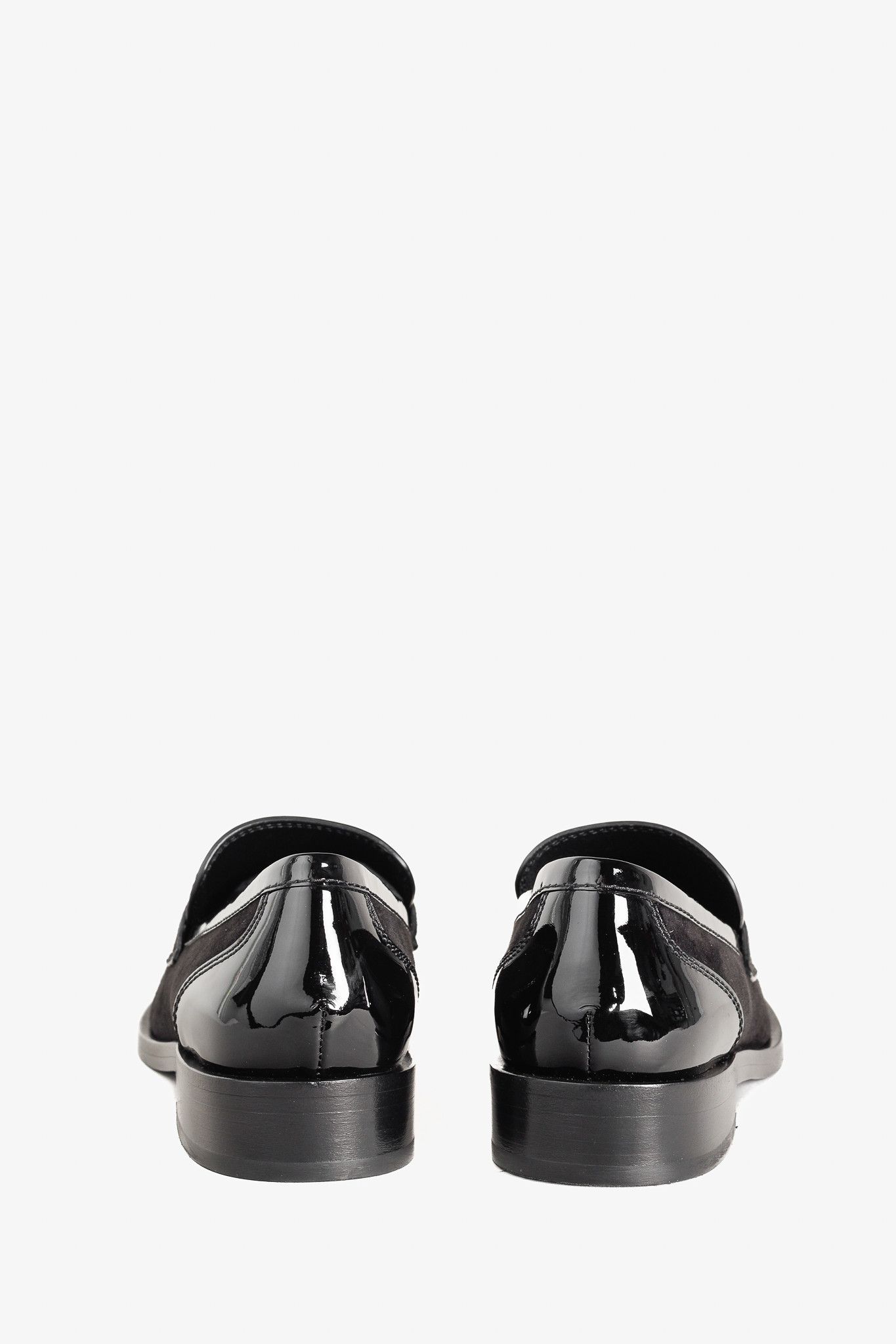 Chanel Chanel 22K Black Patent and Suede Crystal-CC Loafers Size US 8.5 / IT 38.5 - 4 Thumbnail