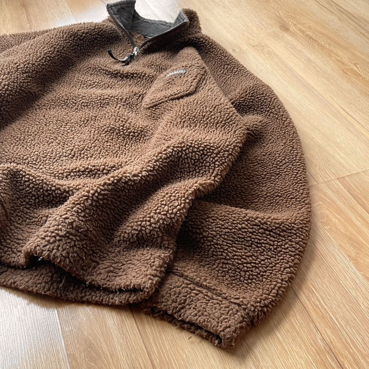 Napapijri 90s Vintage Napapijri Half Zip Teddy Fleece Sweatshirt ITALY Size US XL / EU 56 / 4 - 4 Thumbnail