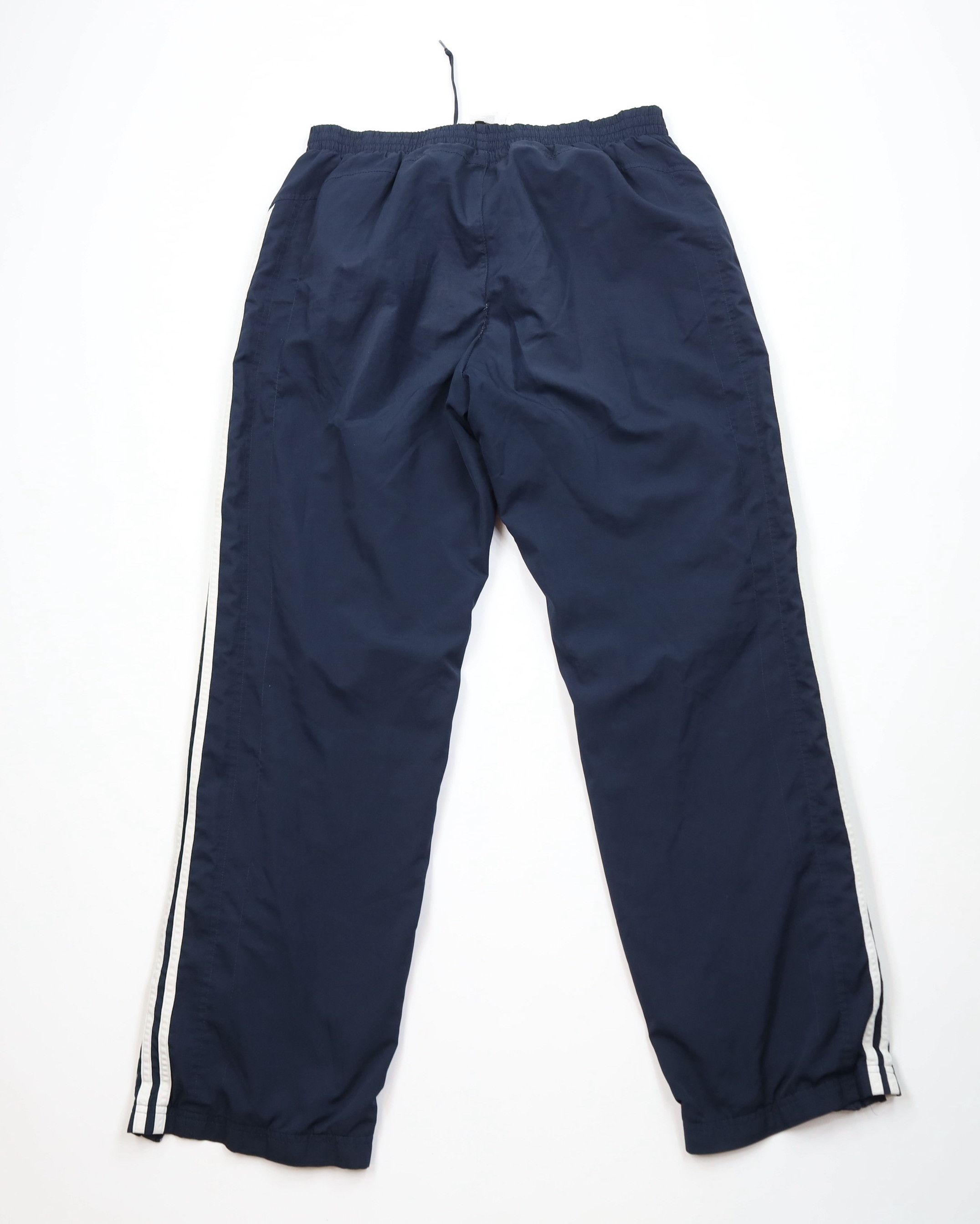 Adidas Vintage Y2K Adidas Spell Out Lined Wide Leg Wind Pants Size US 36 / EU 52 - 10 Thumbnail