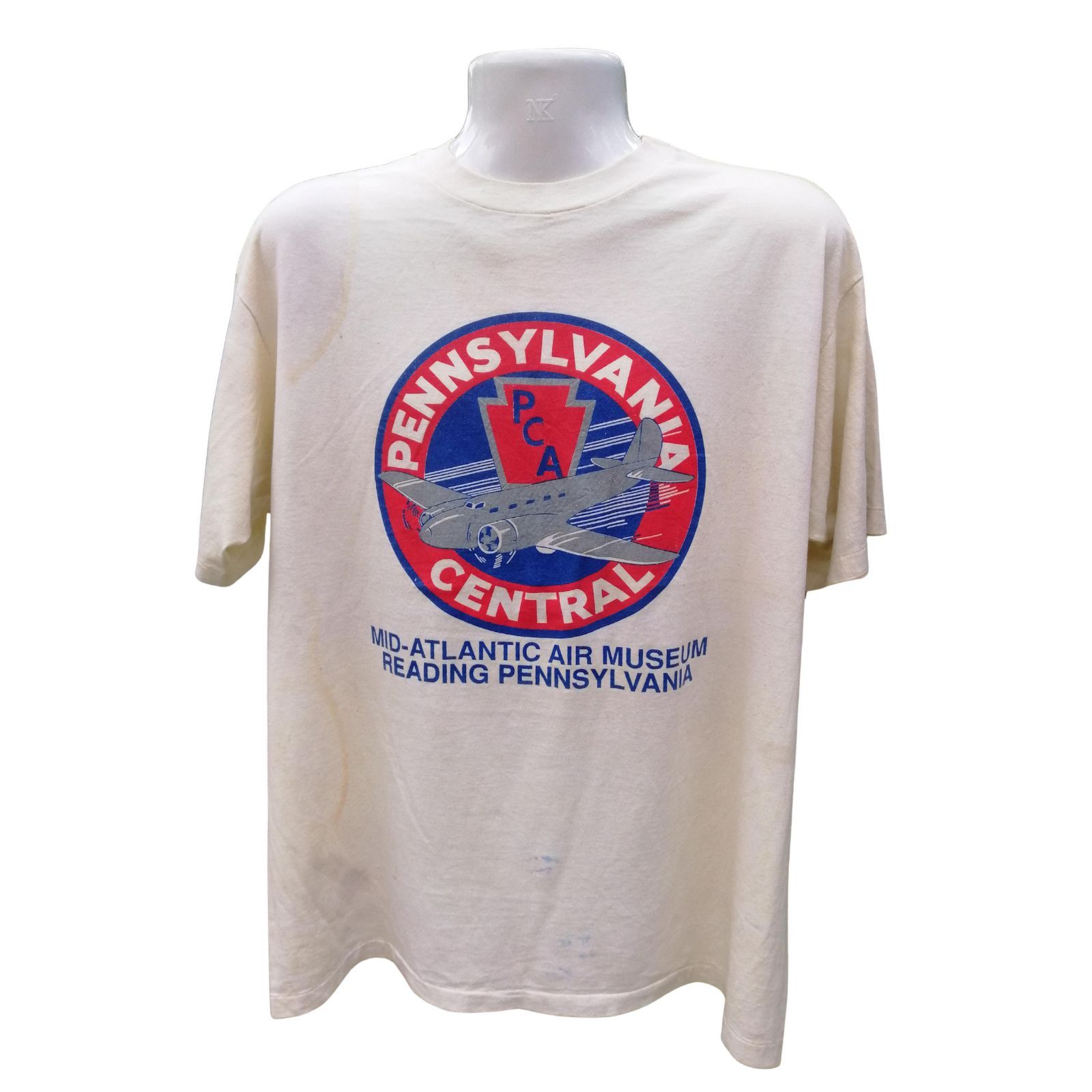 Hanes 1980s vintage t shirt pennsylvania air museum Size US XL / EU 56 / 4 - 1 Thumbnail