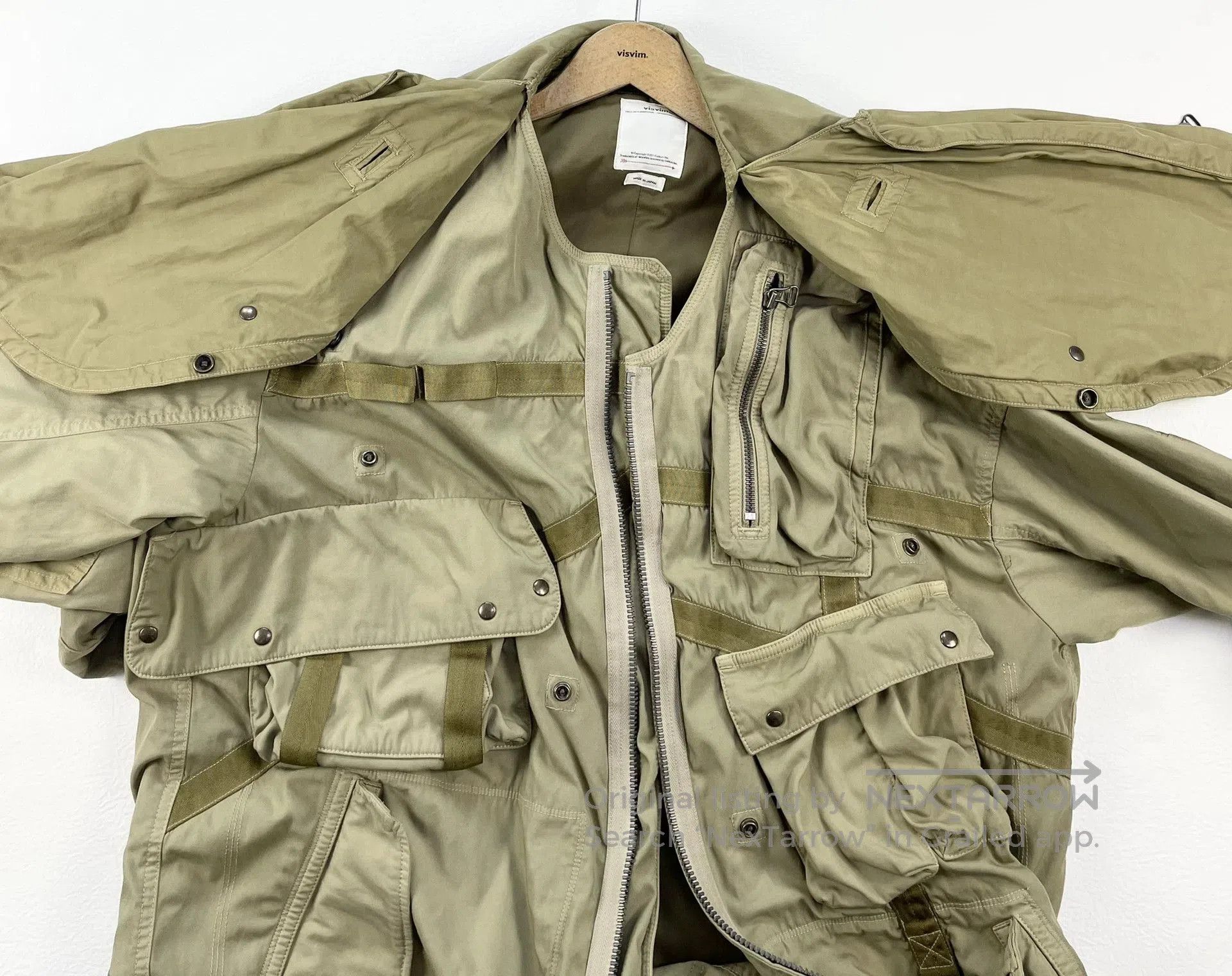 Visvim visvim paratrooper coat with unique dyeing technique. Size US L / EU 52-54 / 3 - 4 Thumbnail