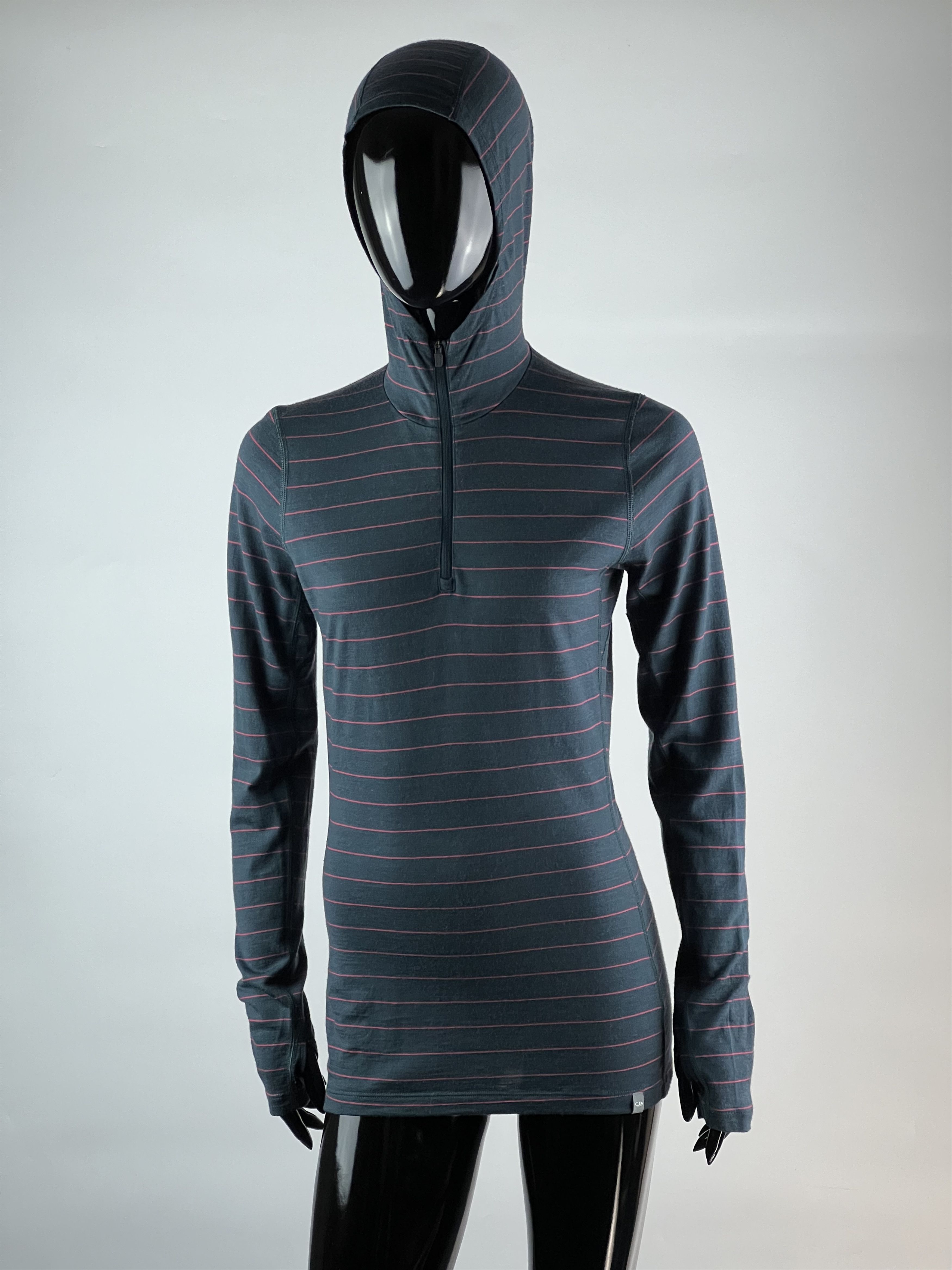 Icebreaker Icebreaker Merino Women's Striped Hooded Long Sleeve Size S Size S / US 4 / IT 40 - 1 Thumbnail