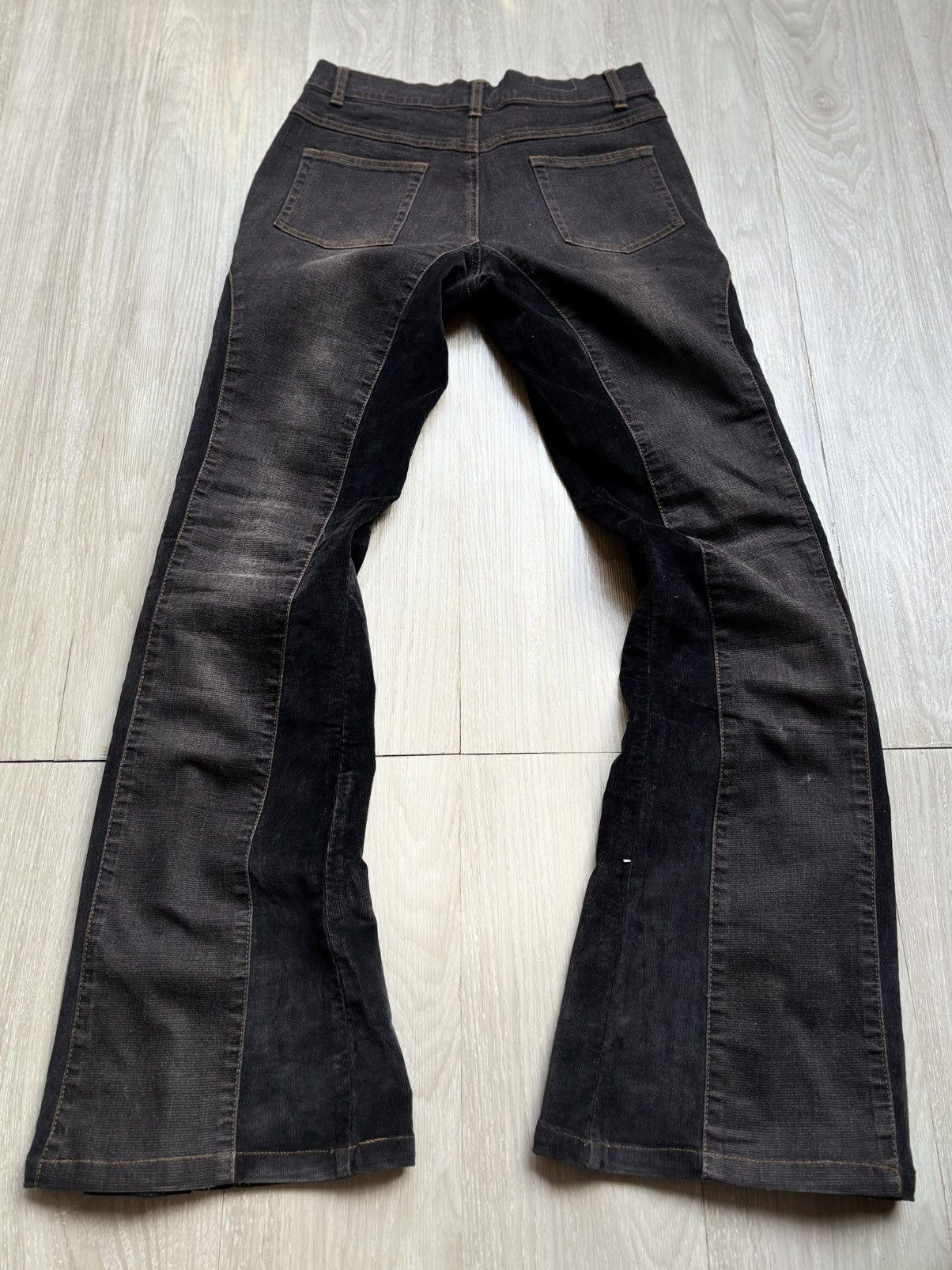 Japanese Brand VERTGARMENTS lace up flare jeans Size US 27 - 3 Thumbnail