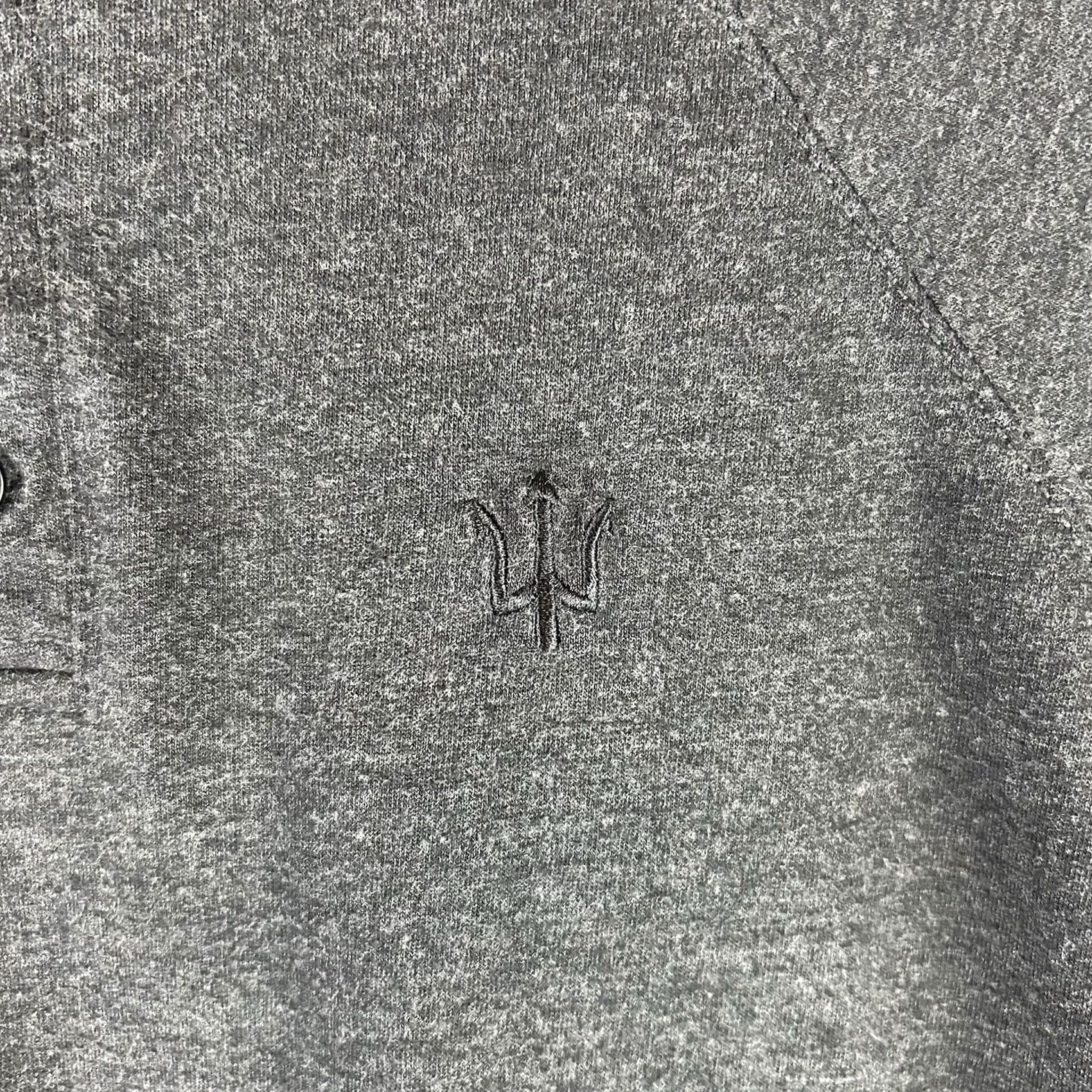 Vintage FORGED Henley T-Shirt USA Made Small Men Regular Short Sleeve Gray Heather Dark Gray Cotton Blend Polyester Button Navy Seals Military USA Mens Shirt Size US S / EU 44-46 / 1 - 4 Thumbnail
