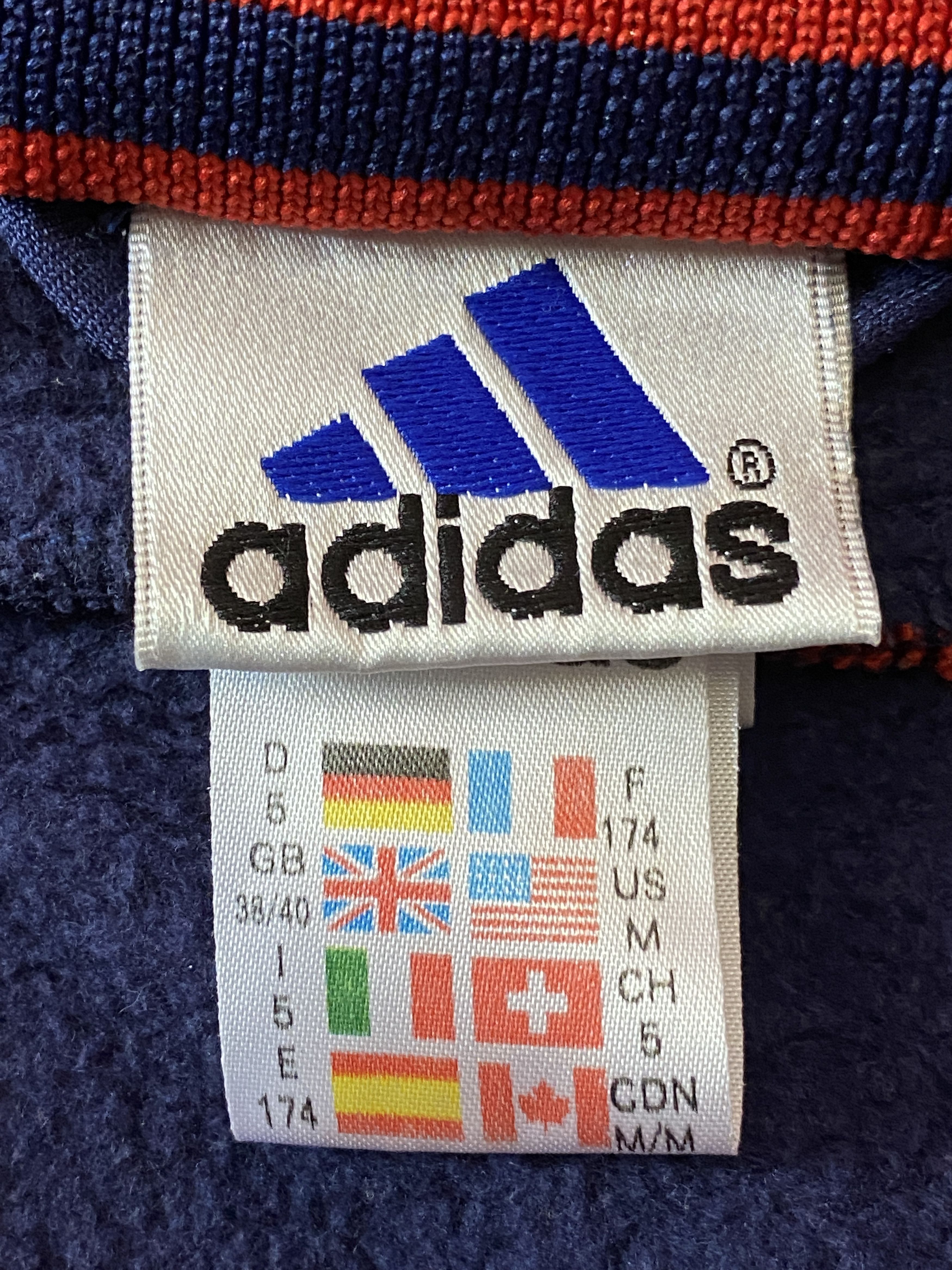 Adidas × Vintage 90s Adidas Vintage Men's Track Jacket - M Cotton Blend Size US M / EU 48-50 / 2 - 4 Thumbnail