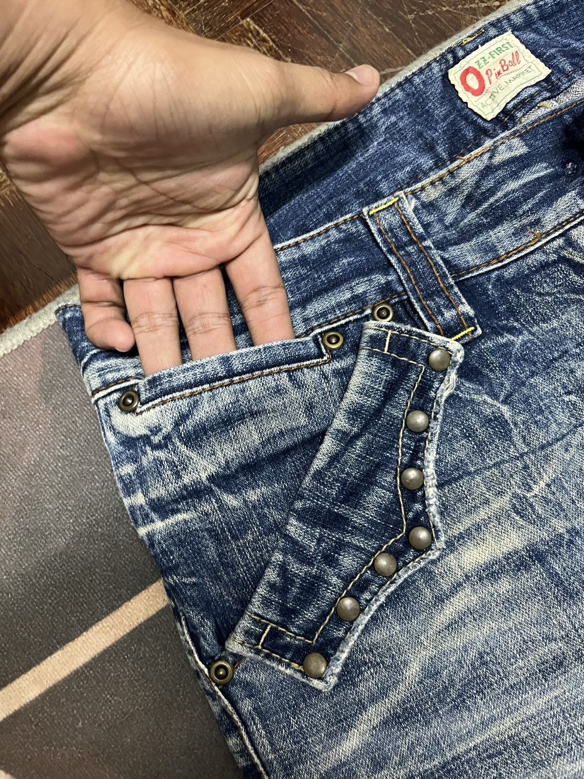 Japanese Brand 💥Offer Me💥Japanese Brand ZZ FIRST PINBALL Button Fly Flare Size US 34 / EU 50 - 10 Thumbnail
