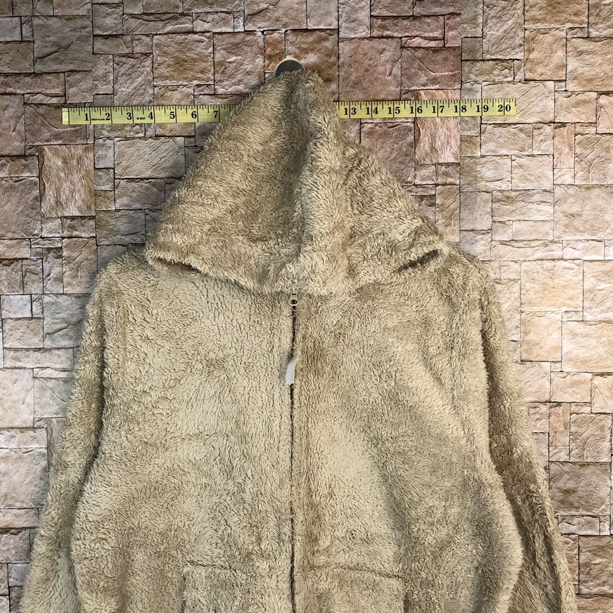 Japanese Brand The Oriat Cream fleece Sweater hoodie #A504 Size US M / EU 48-50 / 2 - 2 Thumbnail