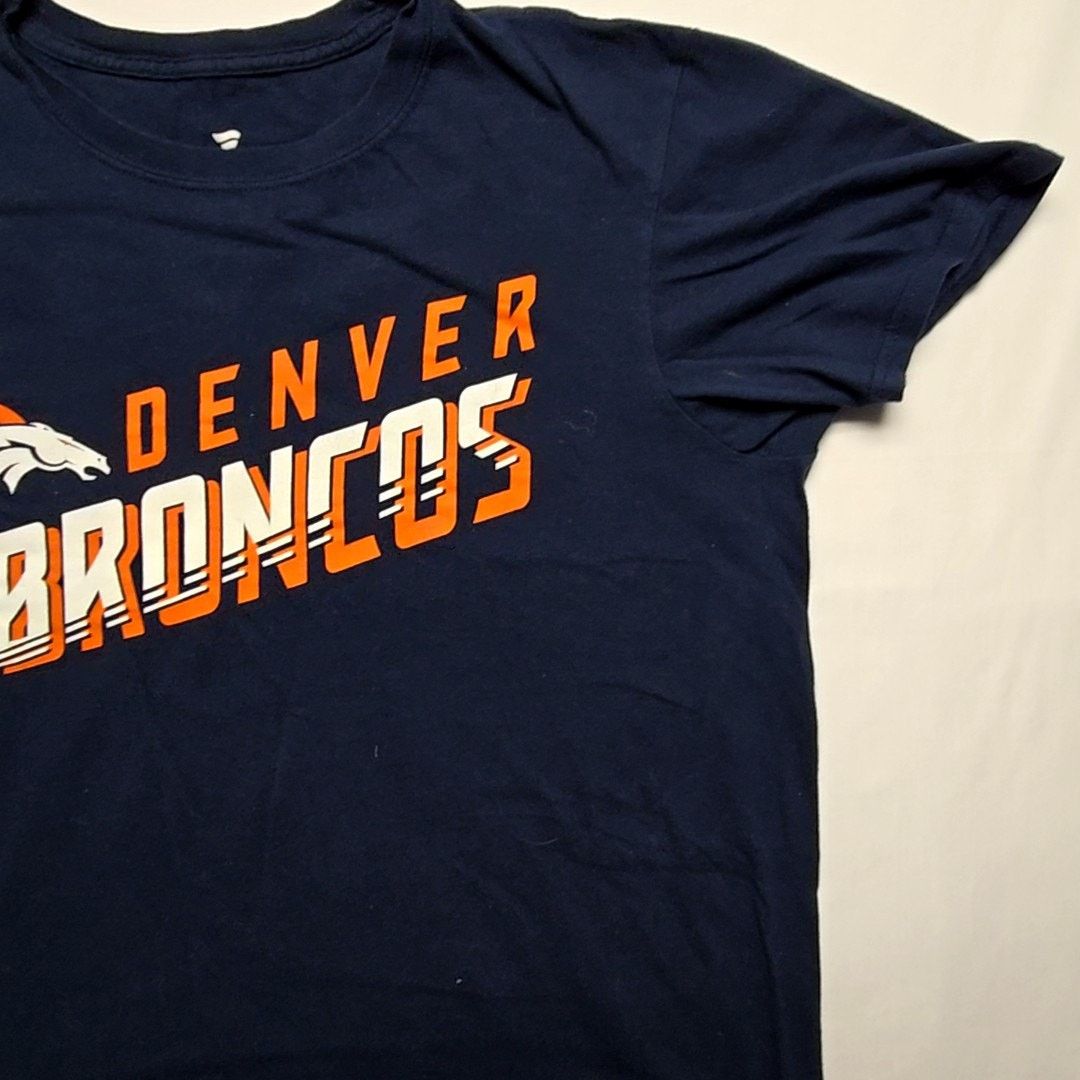 NFL Denver Broncos Fanatics T-Shirt Graphic Logo Blue L NFL Tee Size US L / EU 52-54 / 3 - 3 Thumbnail