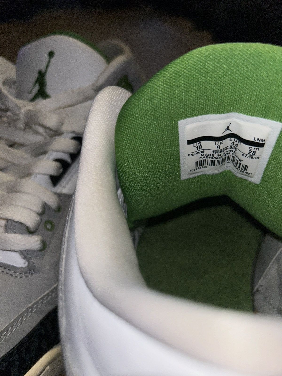 Jordan Brand Jordan 3 Retro ‘Chlorophyll’ Size US 10 / EU 43 - 6 Thumbnail