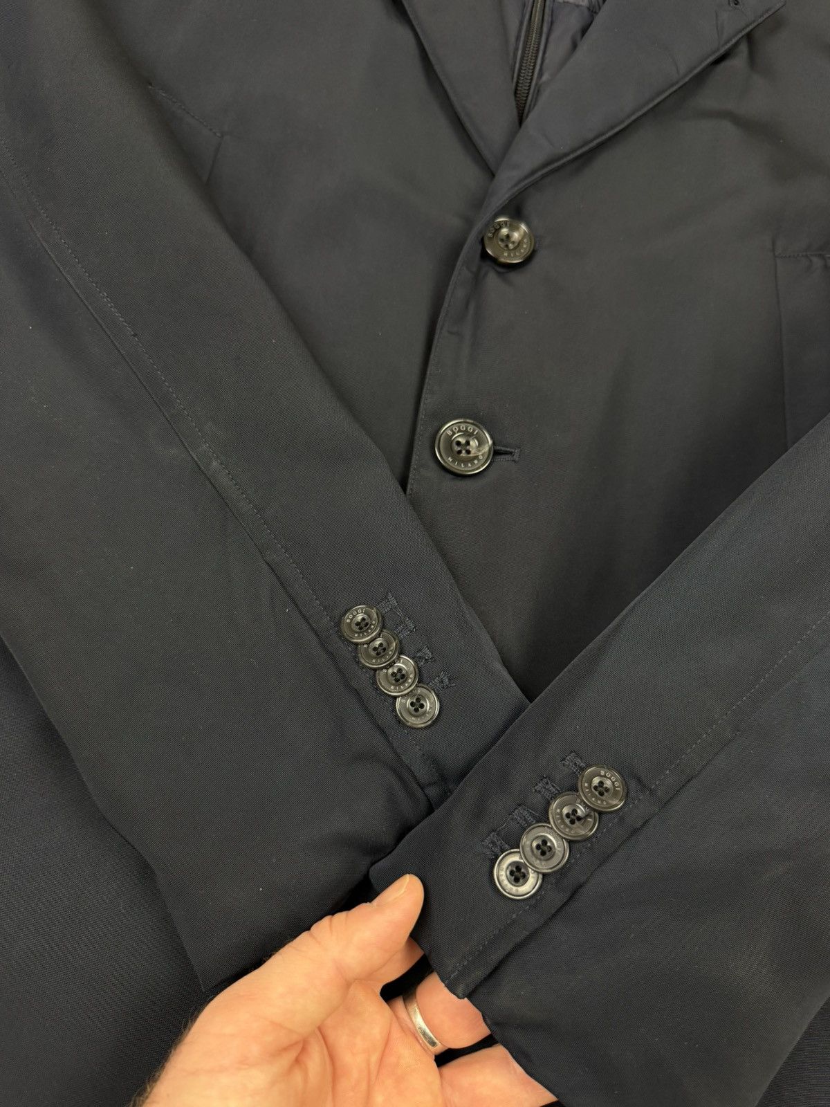 Boggi Men's Boggi Milano Padded Navy Coat Jacket Size 52 Size US L / EU 52-54 / 3 - 7 Thumbnail