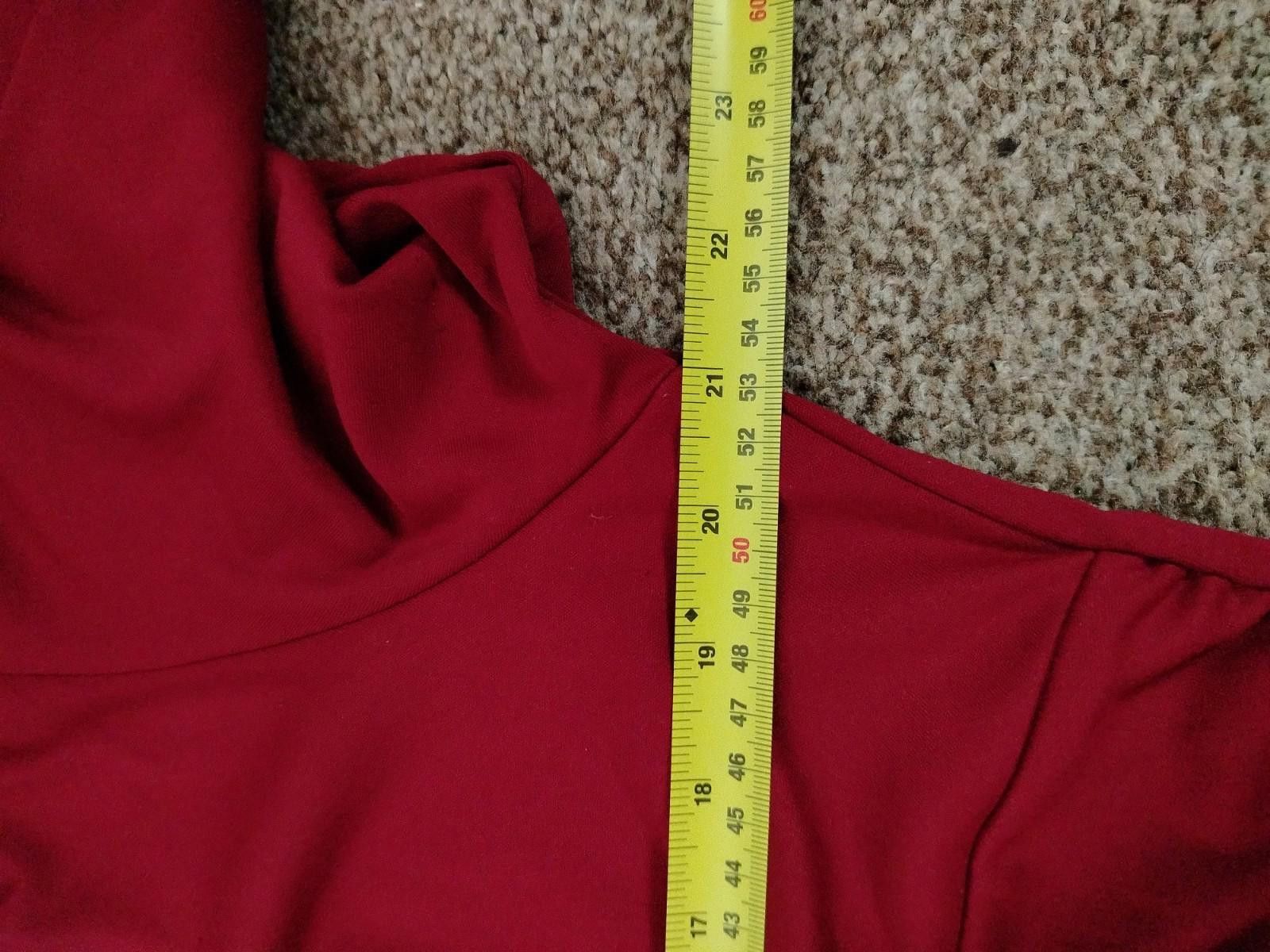 Other GRACE KARIN Red Wrap Top 2XL Long Sleeve Ruched Blouse Party Size XXL / US 16-18 / IT 52-54 - 8 Thumbnail