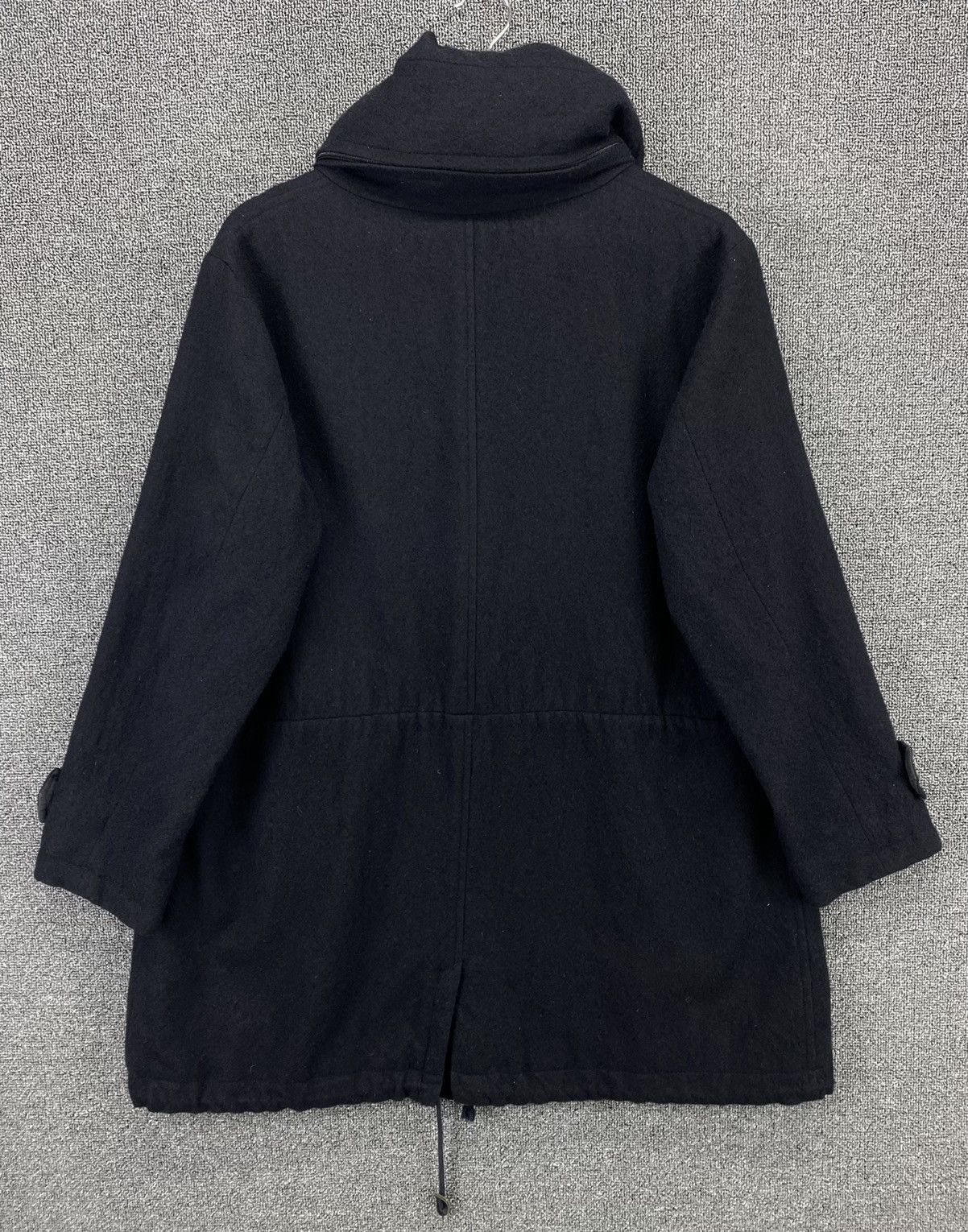 Issey Miyake Vintage Issey Miyake Plantation Black Wool Hodded Jacket Size M / US 6-8 / IT 42-44 - 11 Thumbnail