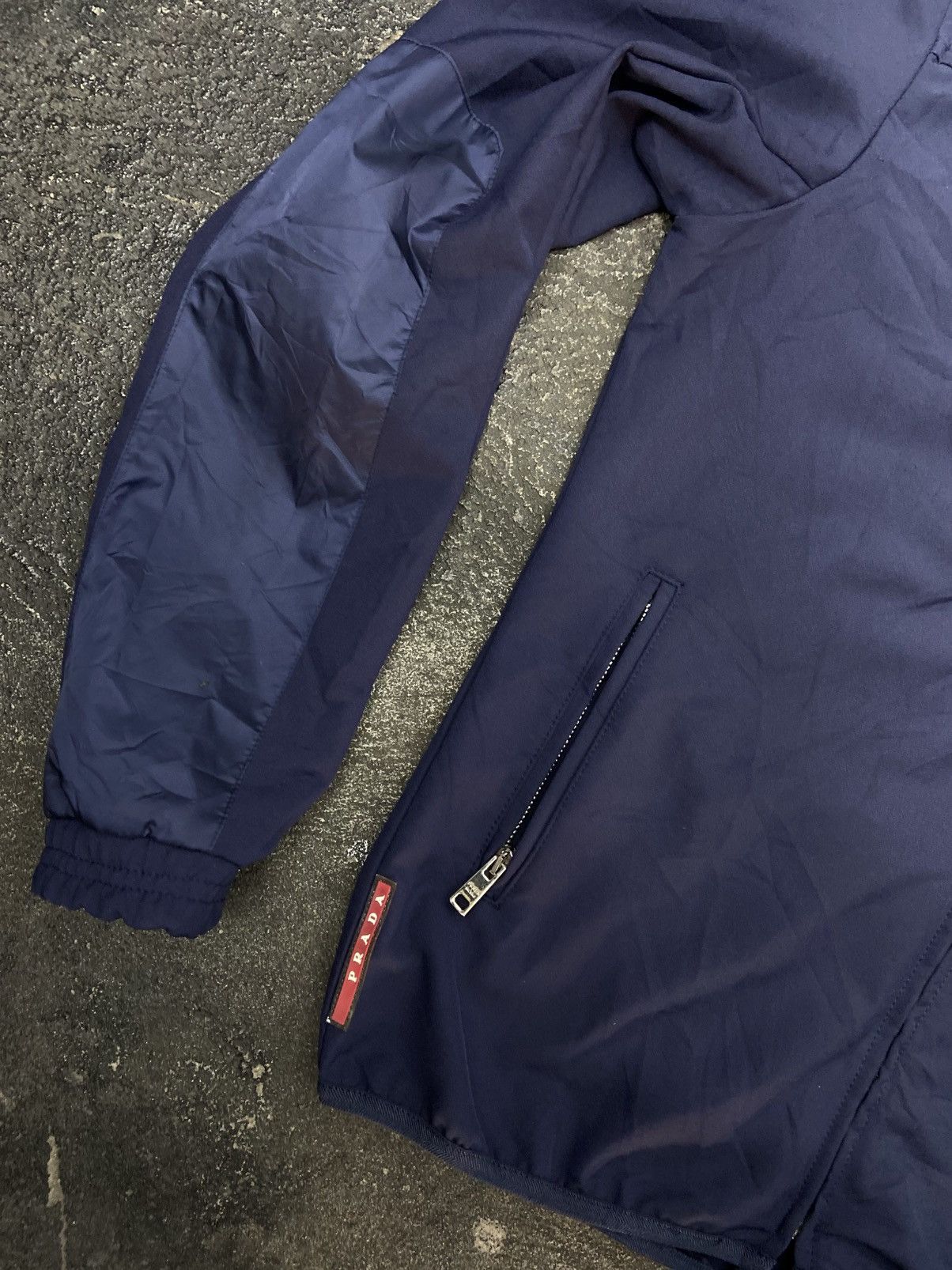 Prada Prada Linea Rossa Full Zip Hoodie Cotton Nylon Size US L / EU 52-54 / 3 - 23 Thumbnail