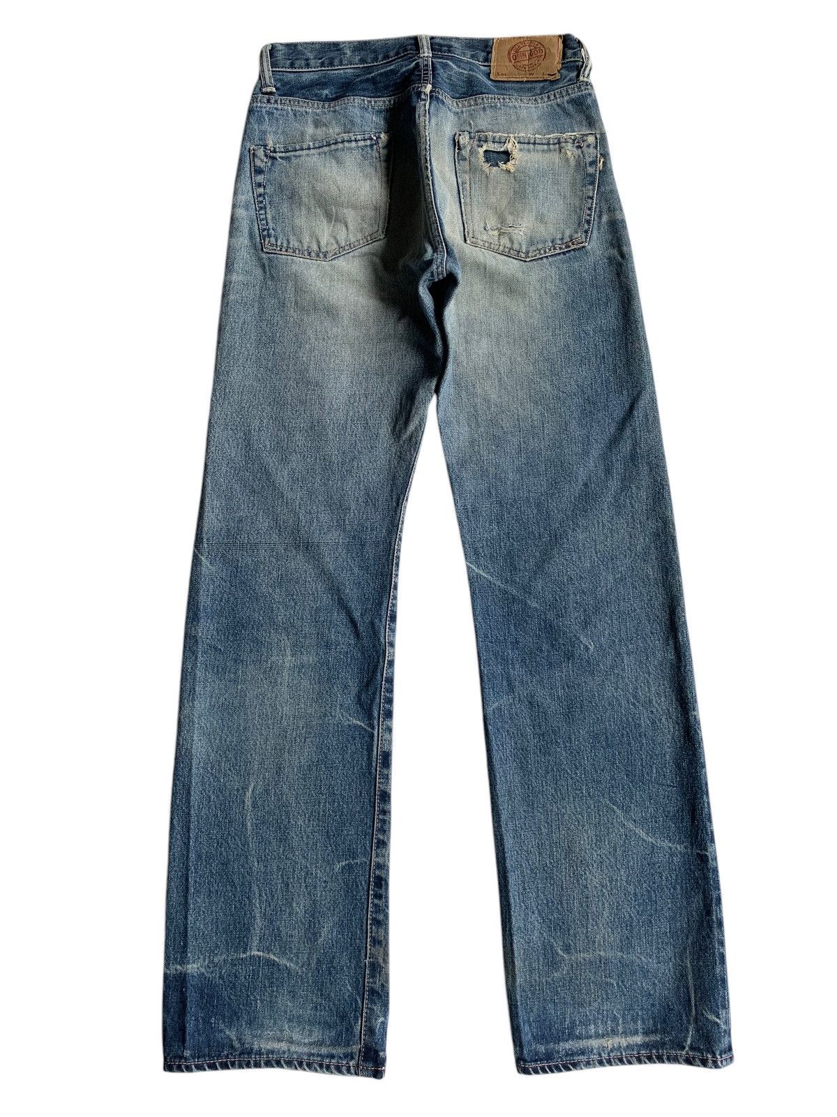OMNIGOD OMNIGOD JAPANESE BUTTON FLY SELVEDGE DISTRESSED DENIM🎌 Size US 28 / EU 44 - 3 Thumbnail