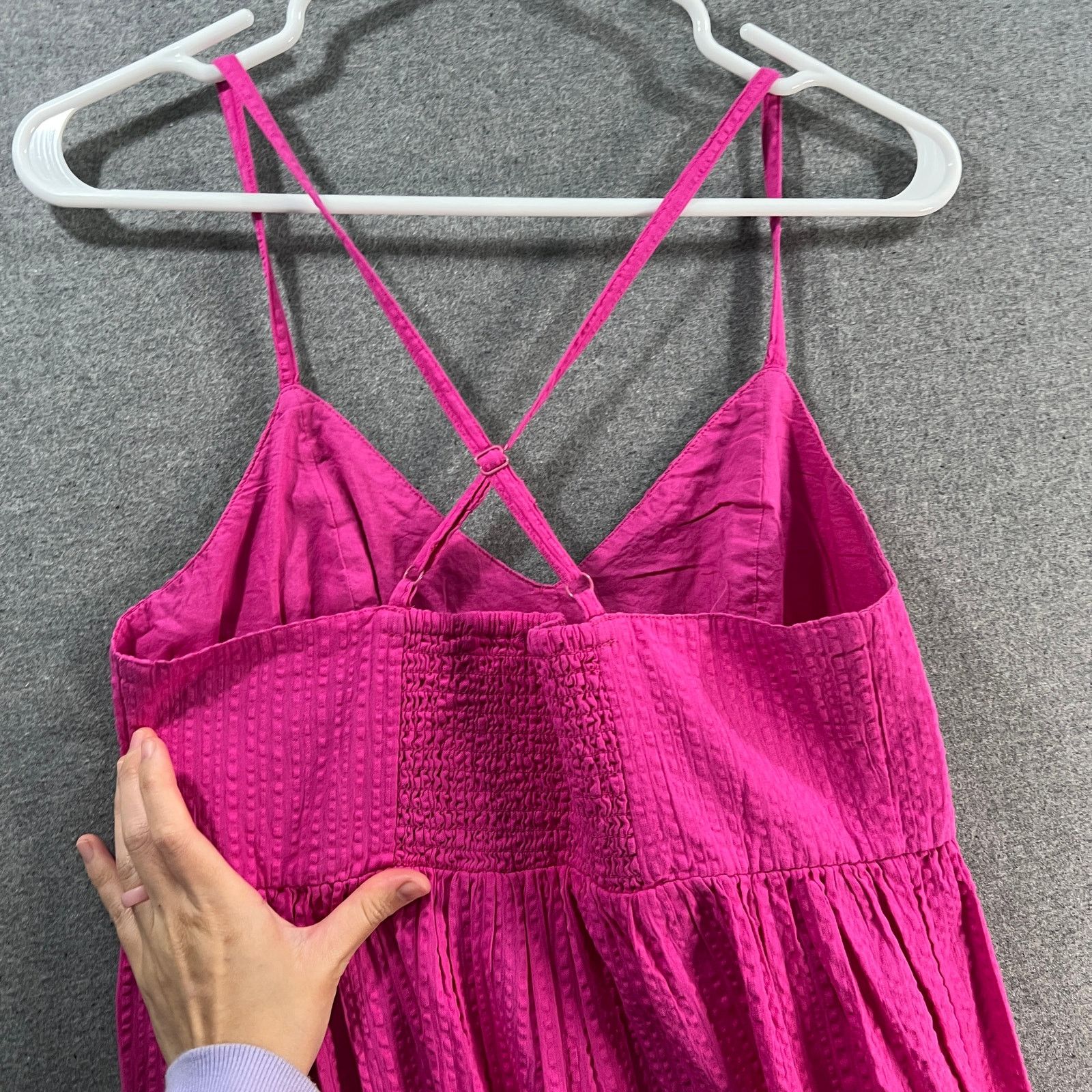 Other Destination 365 Regular Seersucker Maxi Dress Size S / US 4 / IT 40 - 8 Thumbnail