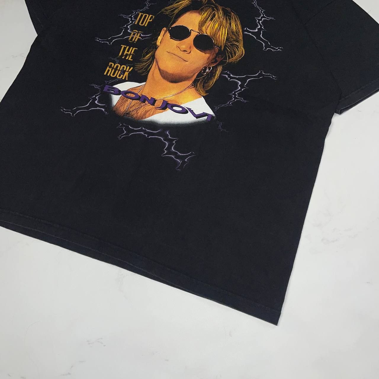Vintage Vintage X Bon Jovi top of the rock 90s Black Tee Sz XXL Size US XXL / EU 58 / 5 - 7 Thumbnail